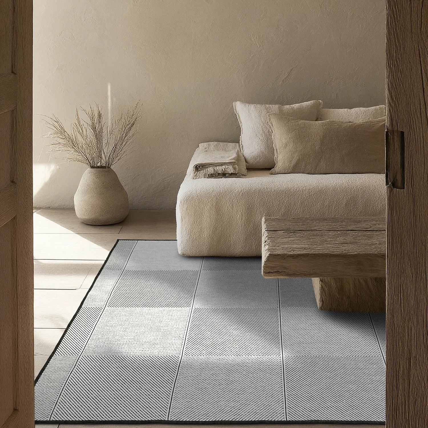 Tapete para interior e exterior - utomhusmatta - Ava (preto)