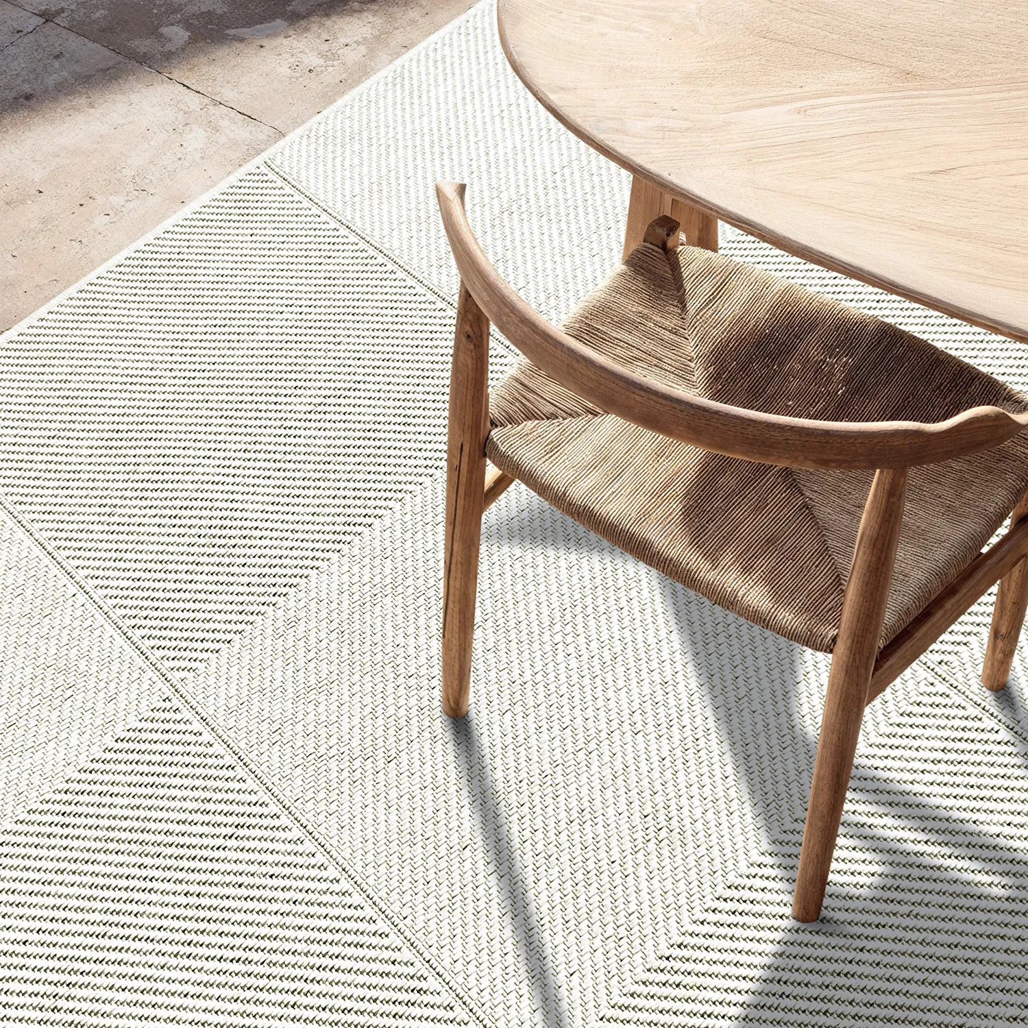 Tapete para interior e exterior - utomhusmatta - Ava (branco)