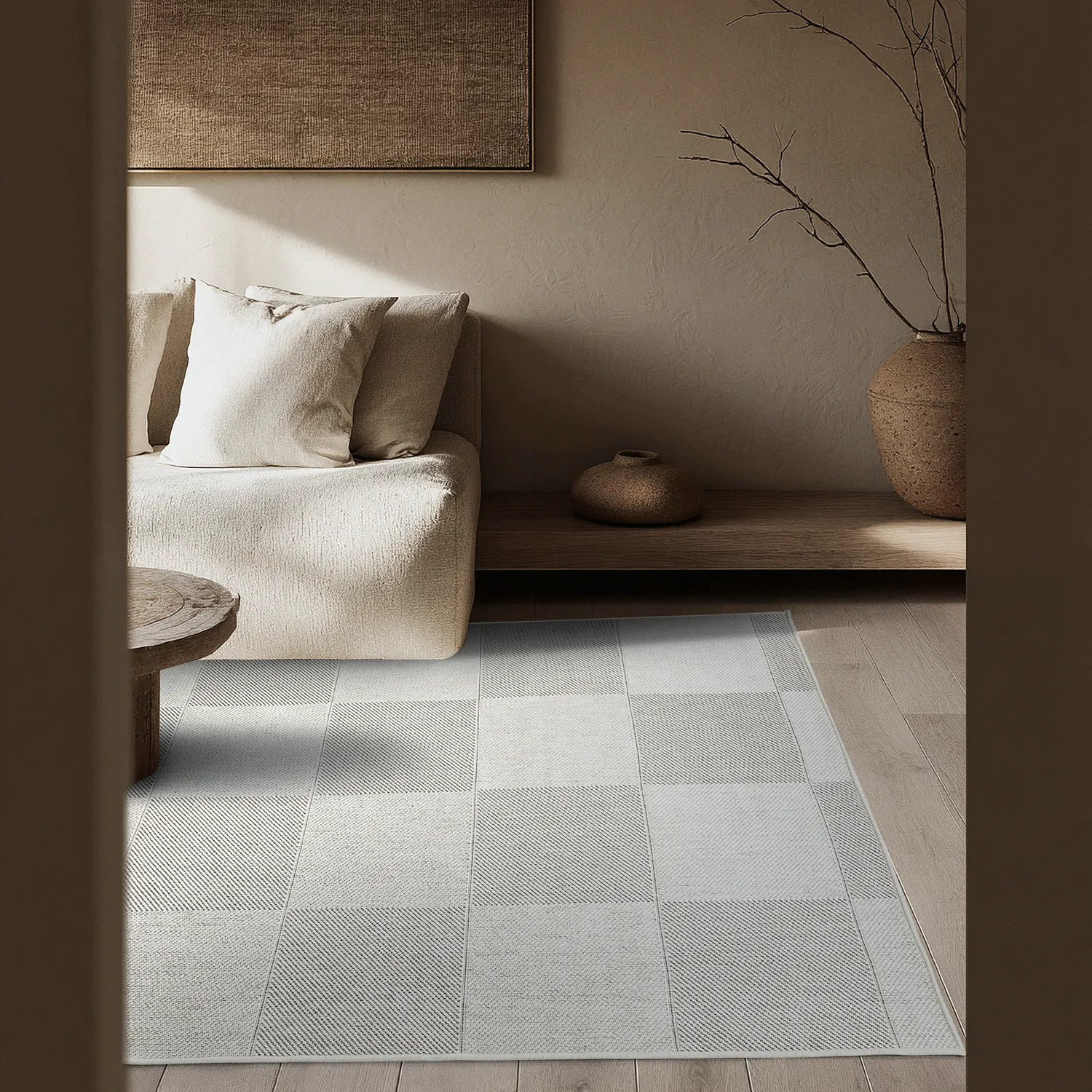 Tapete para interior e exterior - utomhusmatta - Ava (branco)