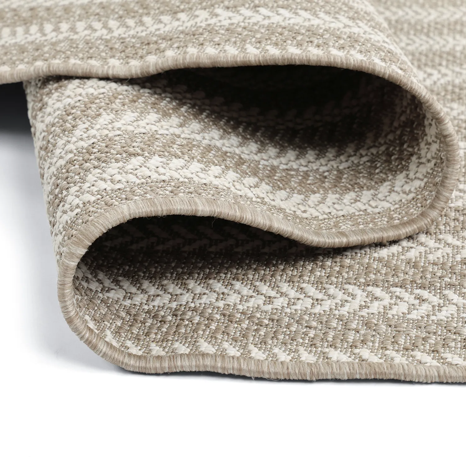 Tapete oval - Indoor/outdoor Leander (bege)