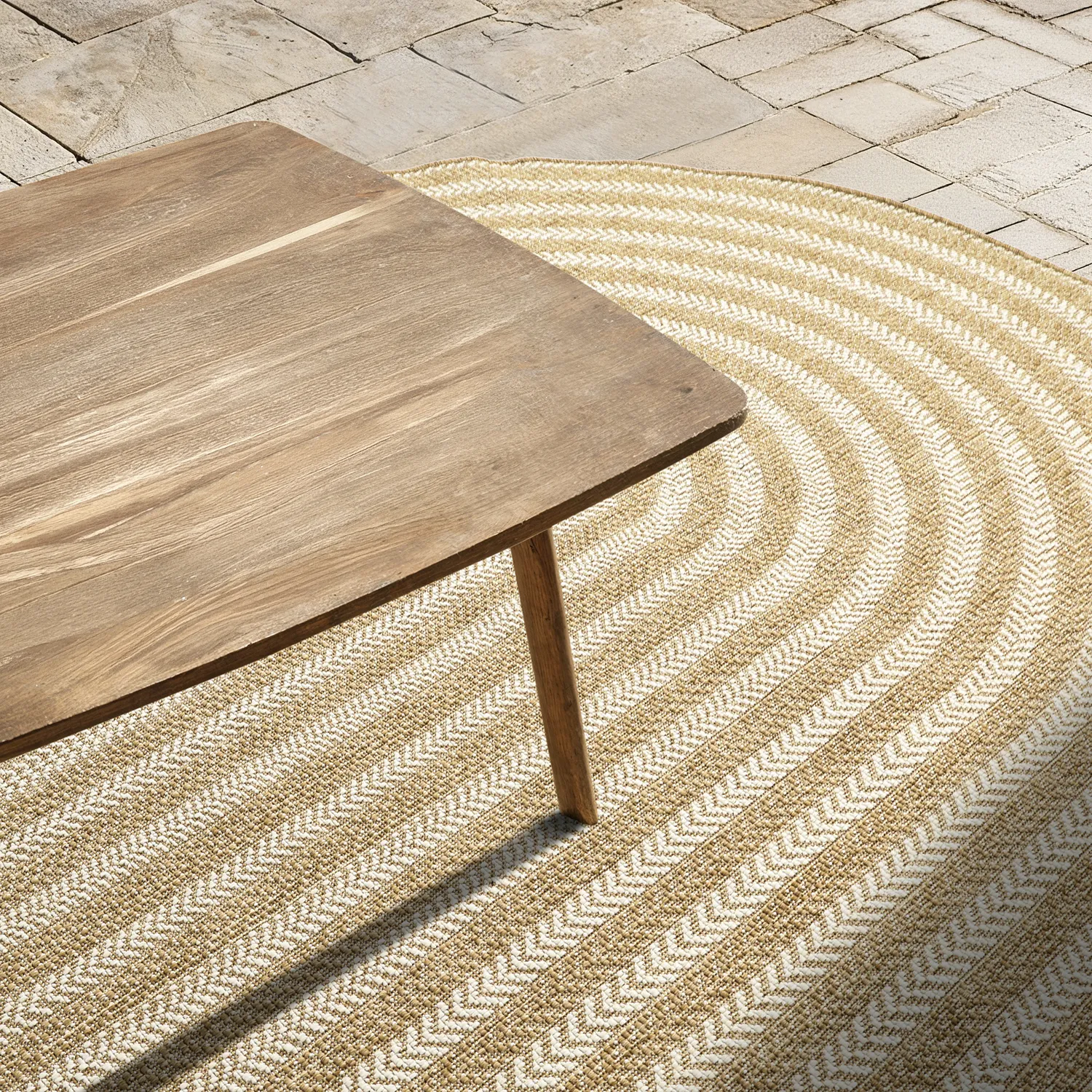 Tapete oval - Indoor/outdoor Leander (natureza)