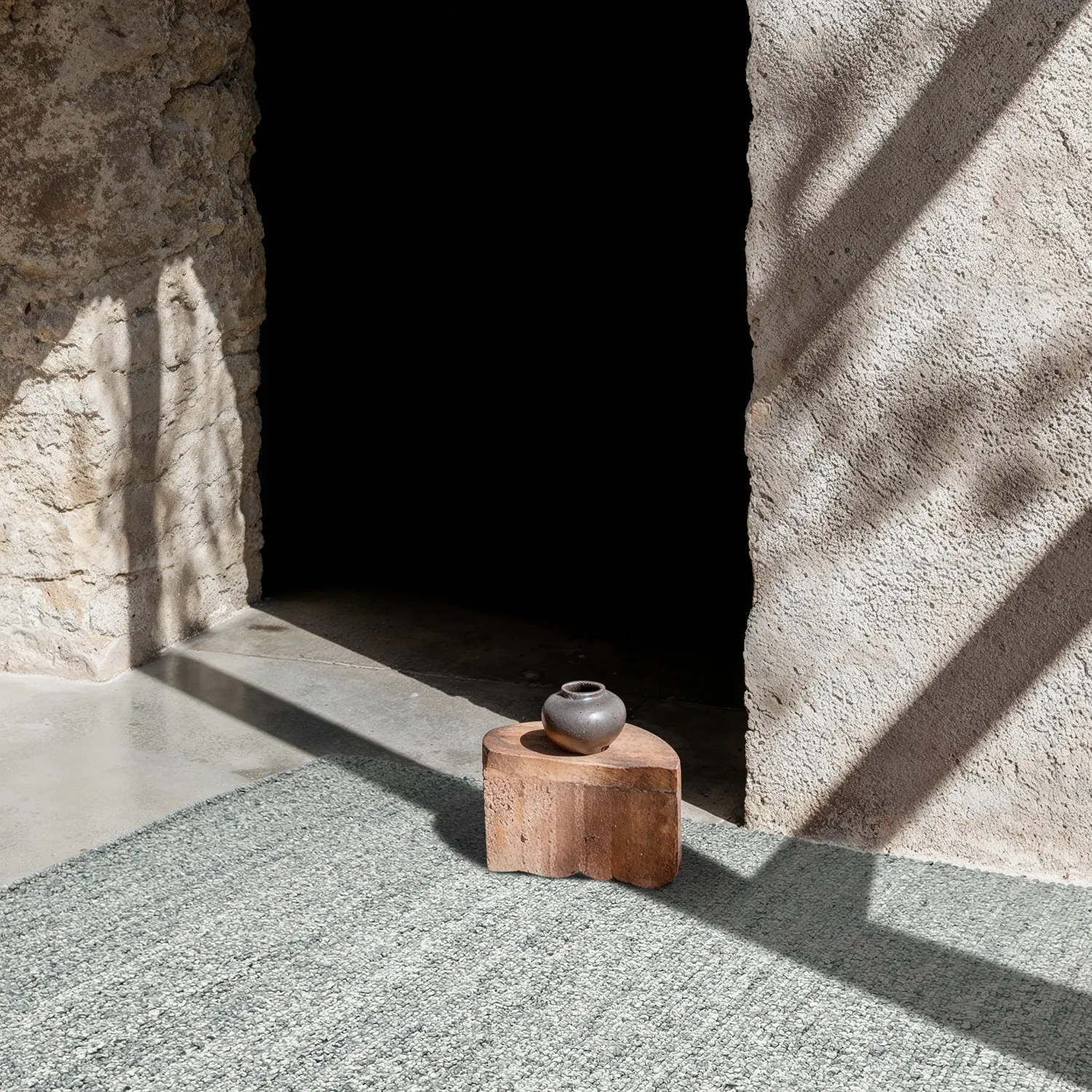 Tapete para interior e exterior - Milford Recycled PET (azul claro)