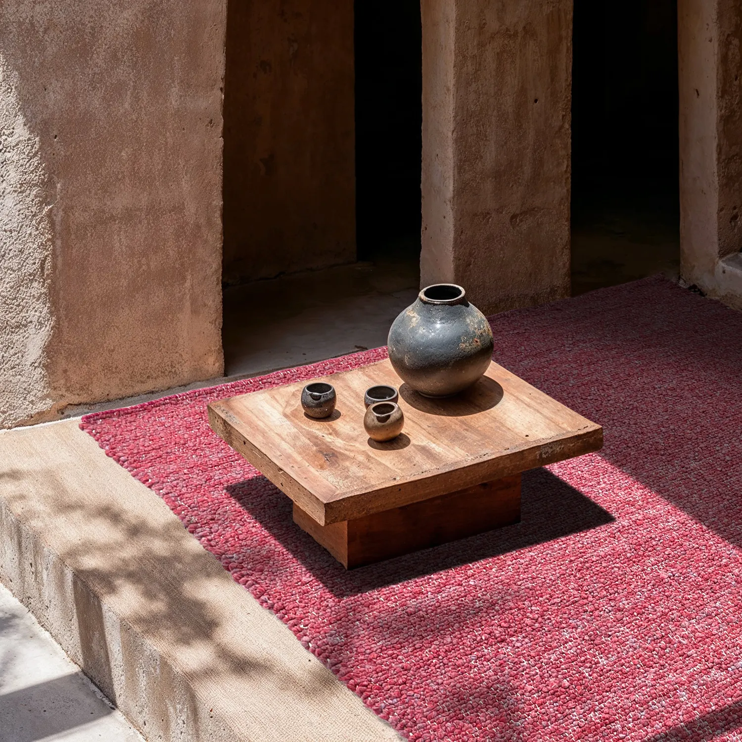 Tapete para interior e exterior - Milford Recycled PET (rosa)