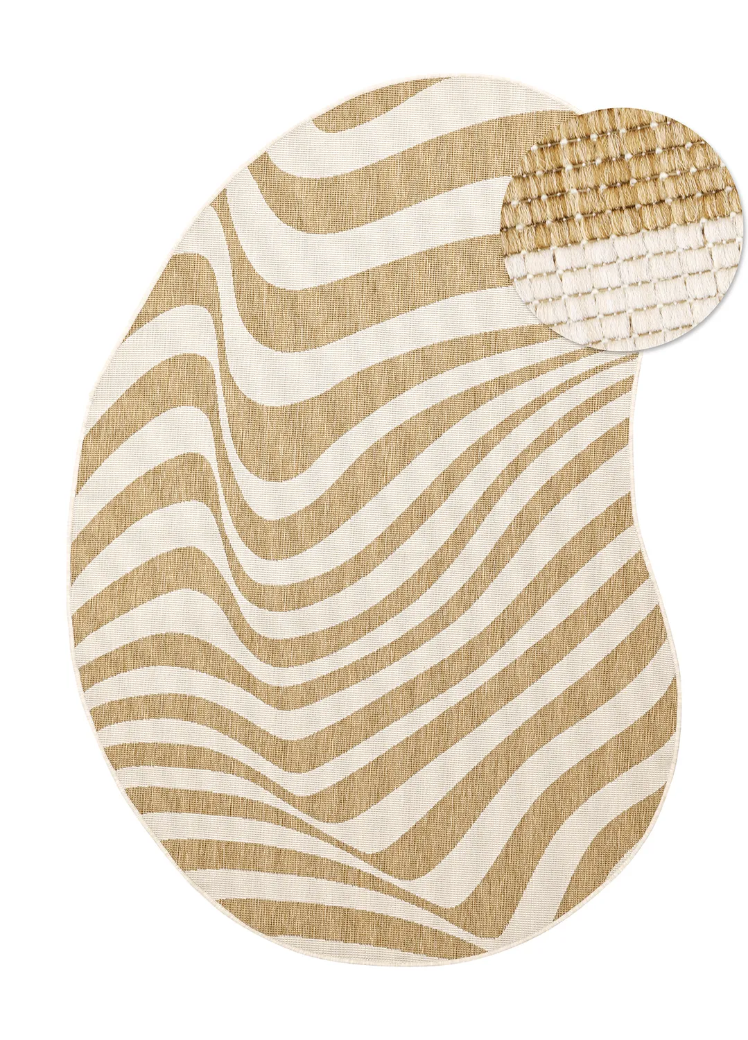 Tapete para interior e exterior - utomhusmatta - Remina (natureza/branco)