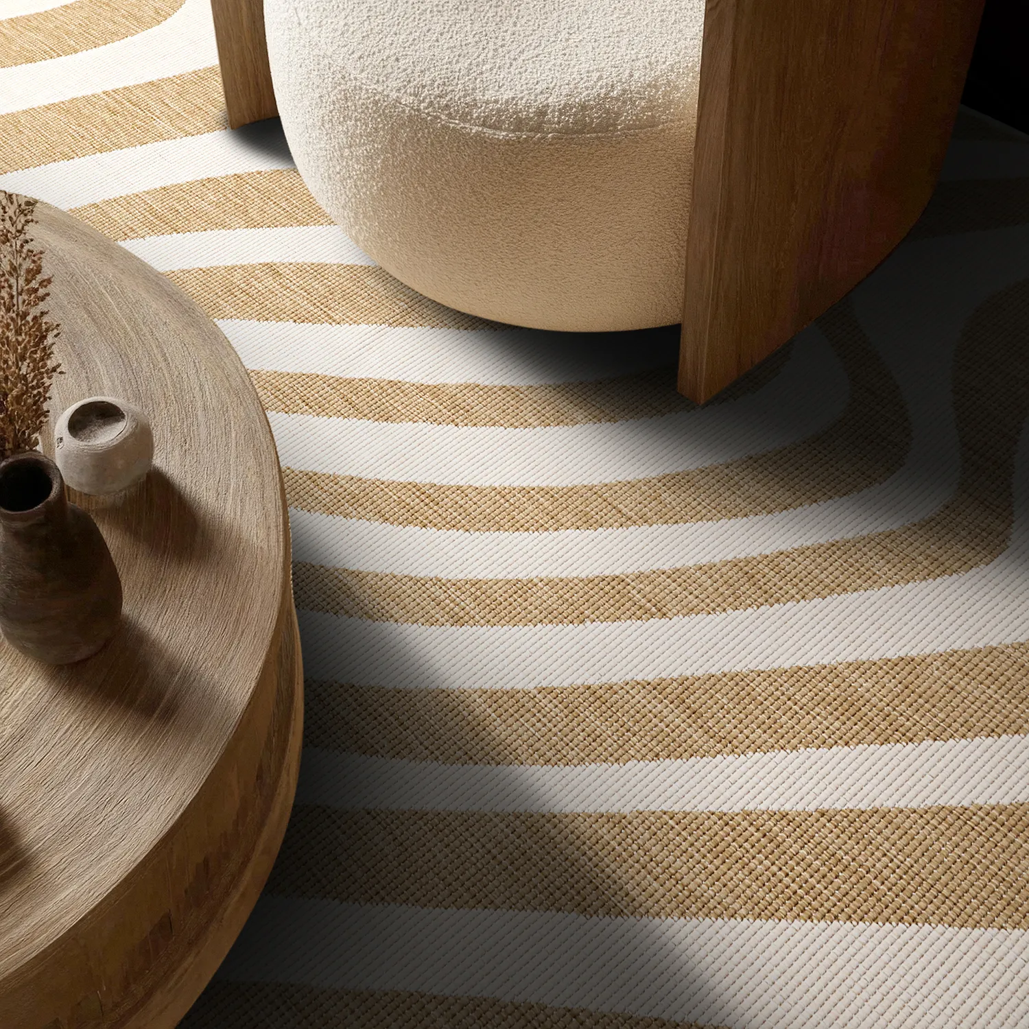 Tapete para interior e exterior - utomhusmatta - Remina (natureza/branco)