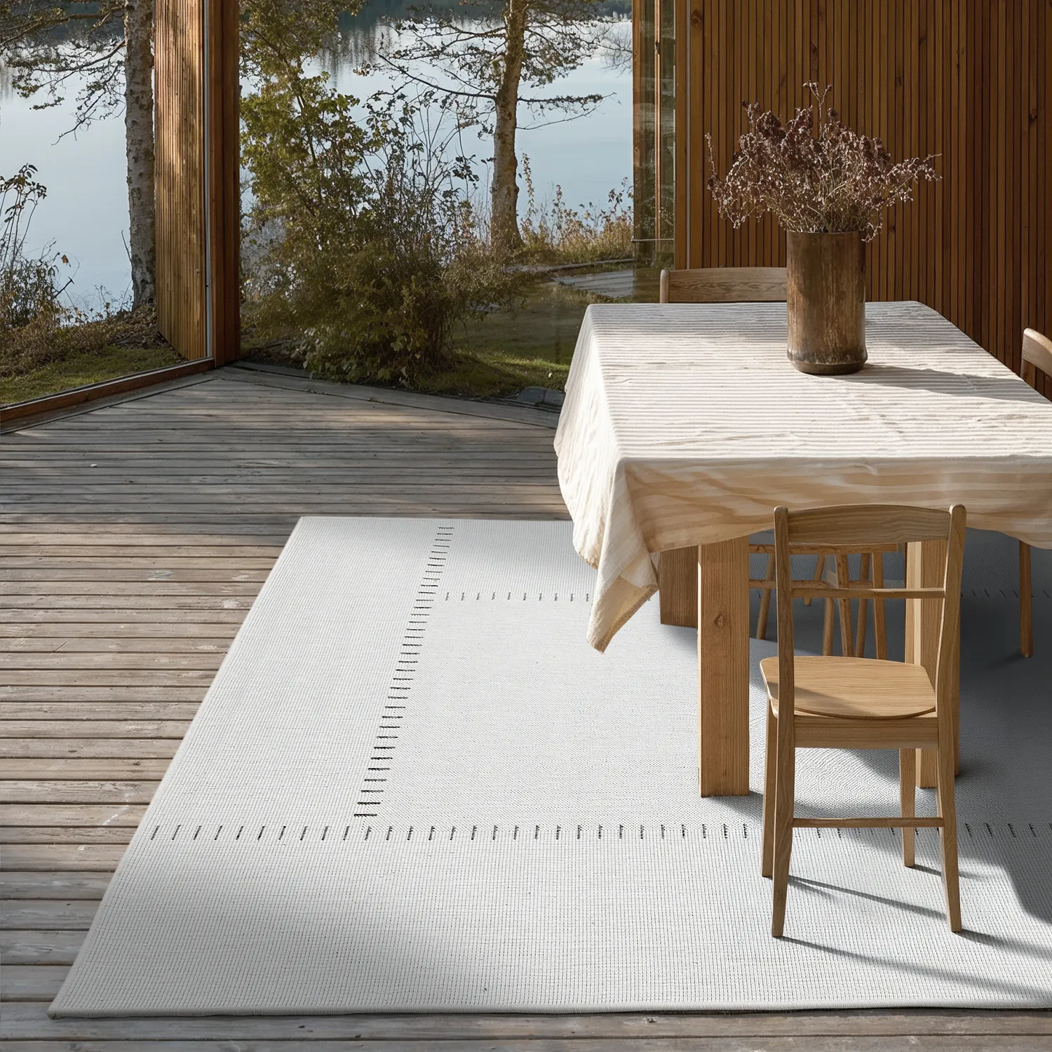 Tapete para interior e exterior - utomhusmatta - Rhea (branco)