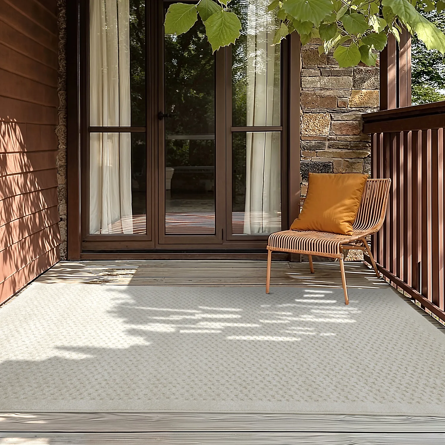 Shaggy Indoor/Outdoor - Rochester (bege)