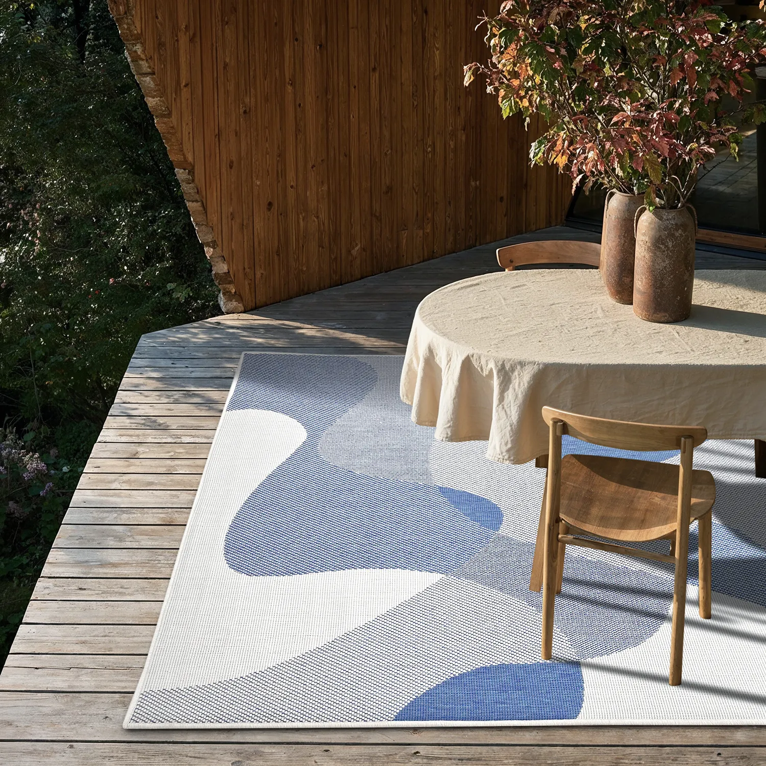 Tapete para interior e exterior - utomhusmatta - Somerville (azul)