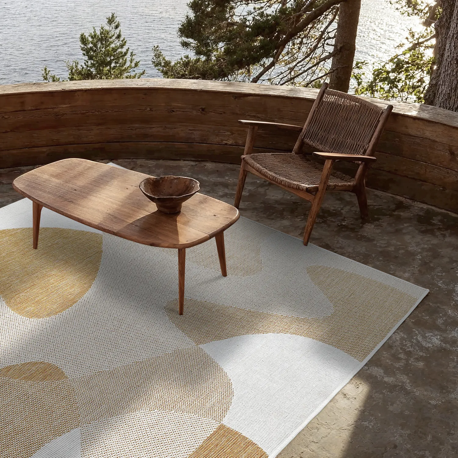 Tapete para interior e exterior - utomhusmatta - Somerville (amarelo)