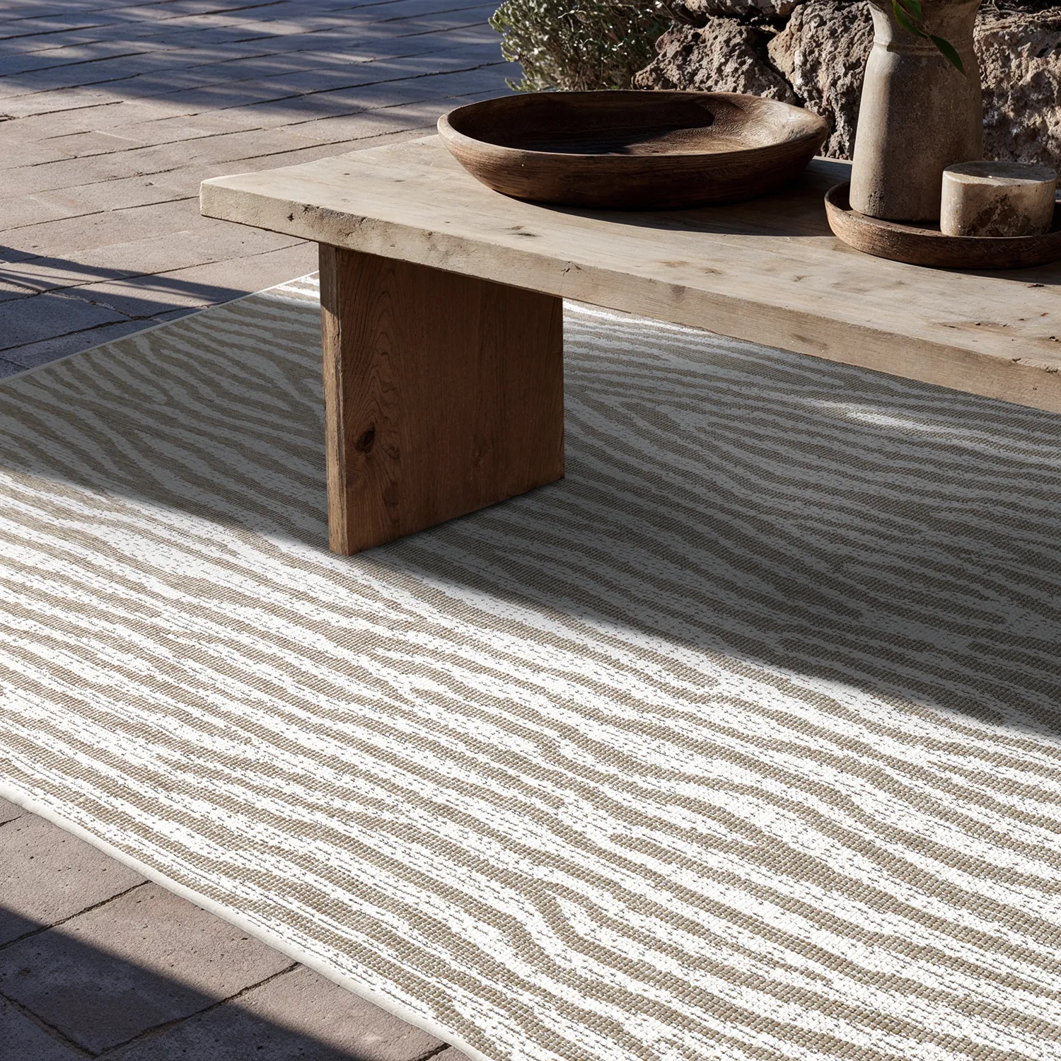 Tapete para interior e exterior - utomhusmatta - Vaura (bege)