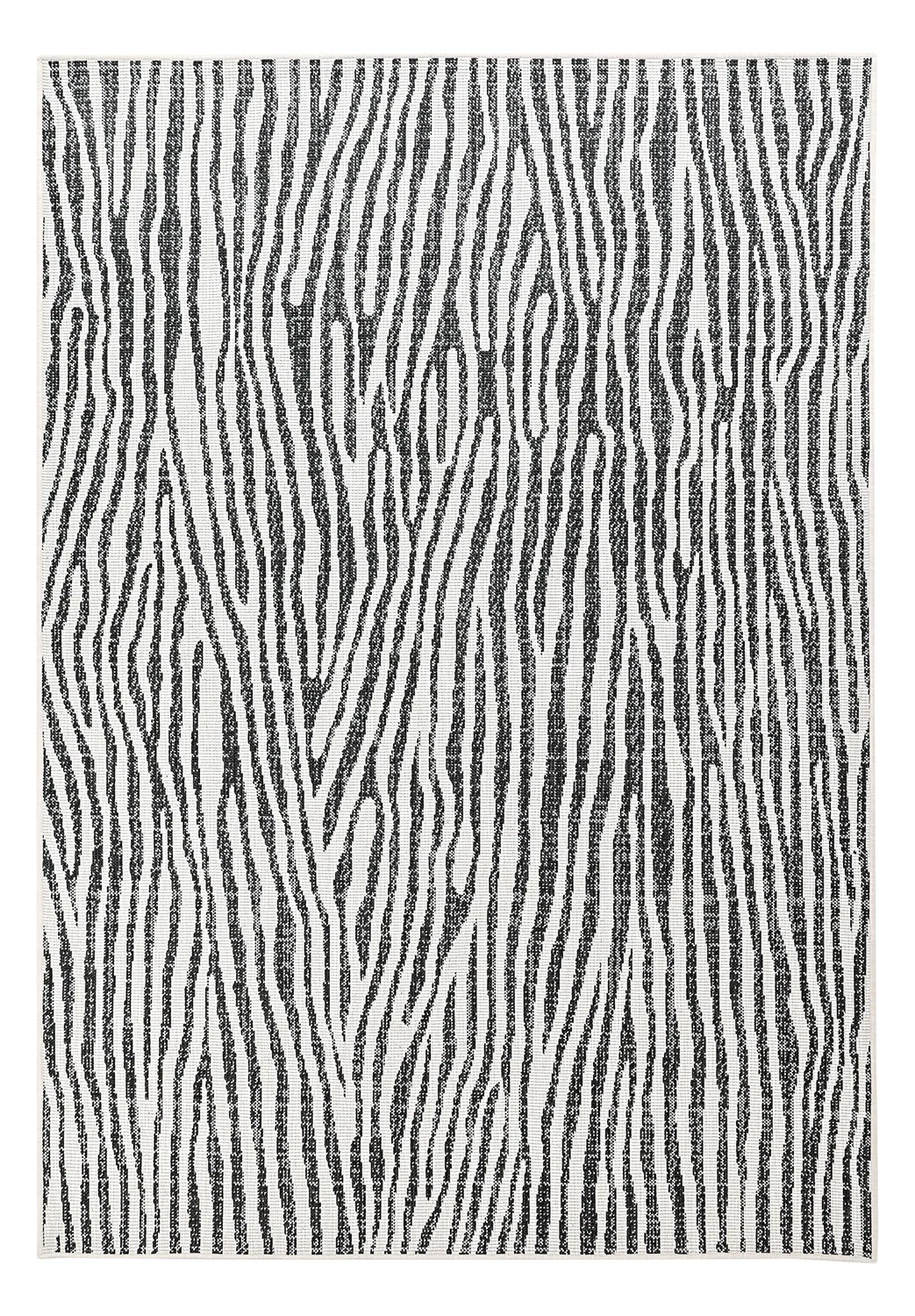 Tapete para interior e exterior - utomhusmatta - Vaura (preto/branco)
