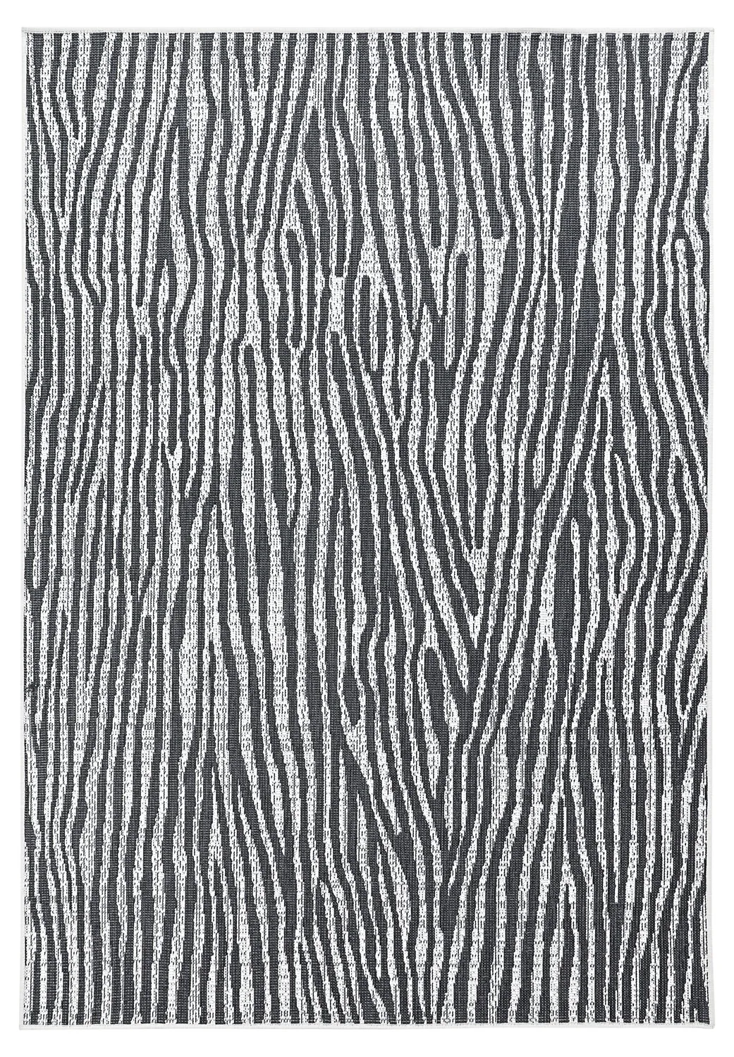 Tapete para interior e exterior - utomhusmatta - Vaura (preto/branco)