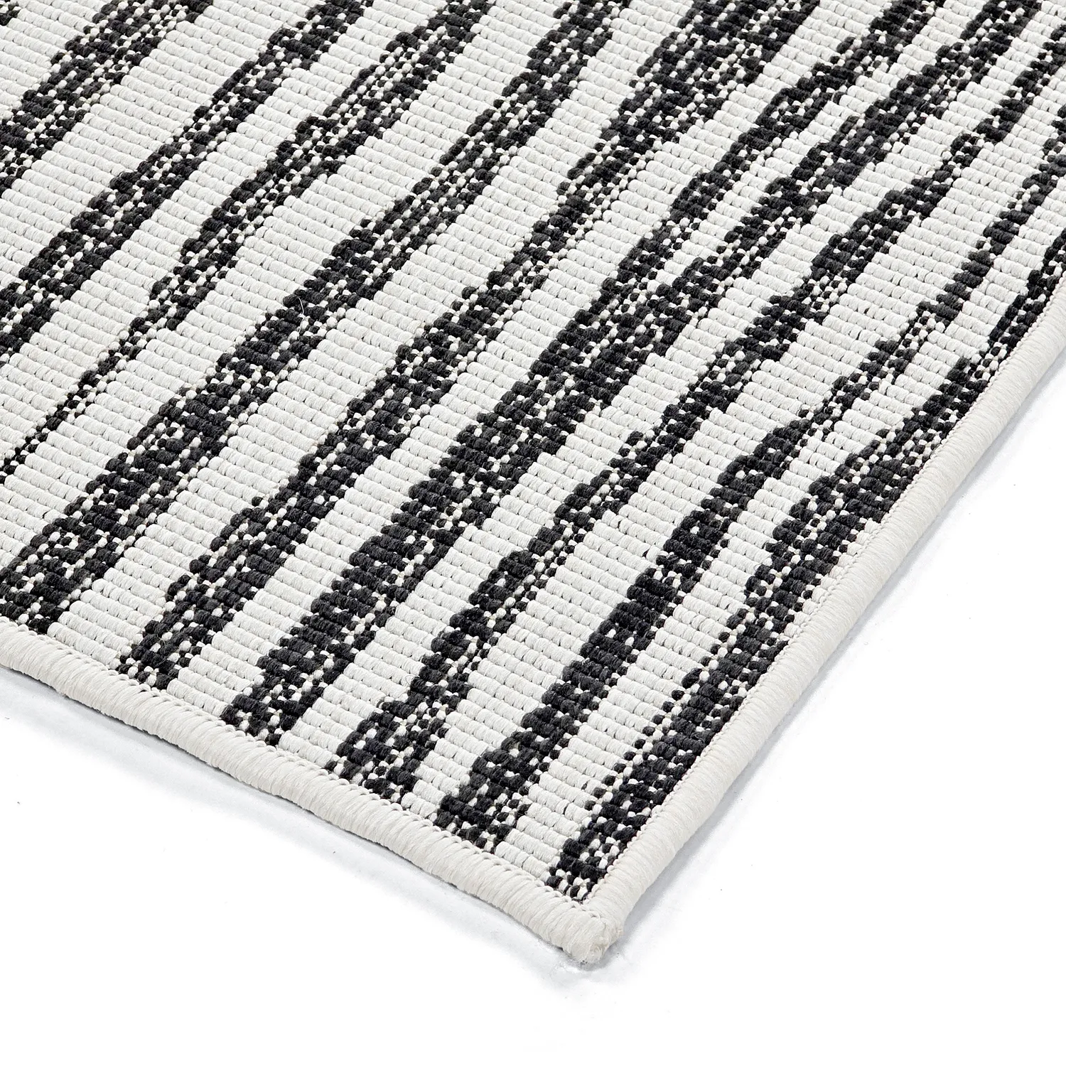 Tapete para interior e exterior - utomhusmatta - Vaura (preto/branco)