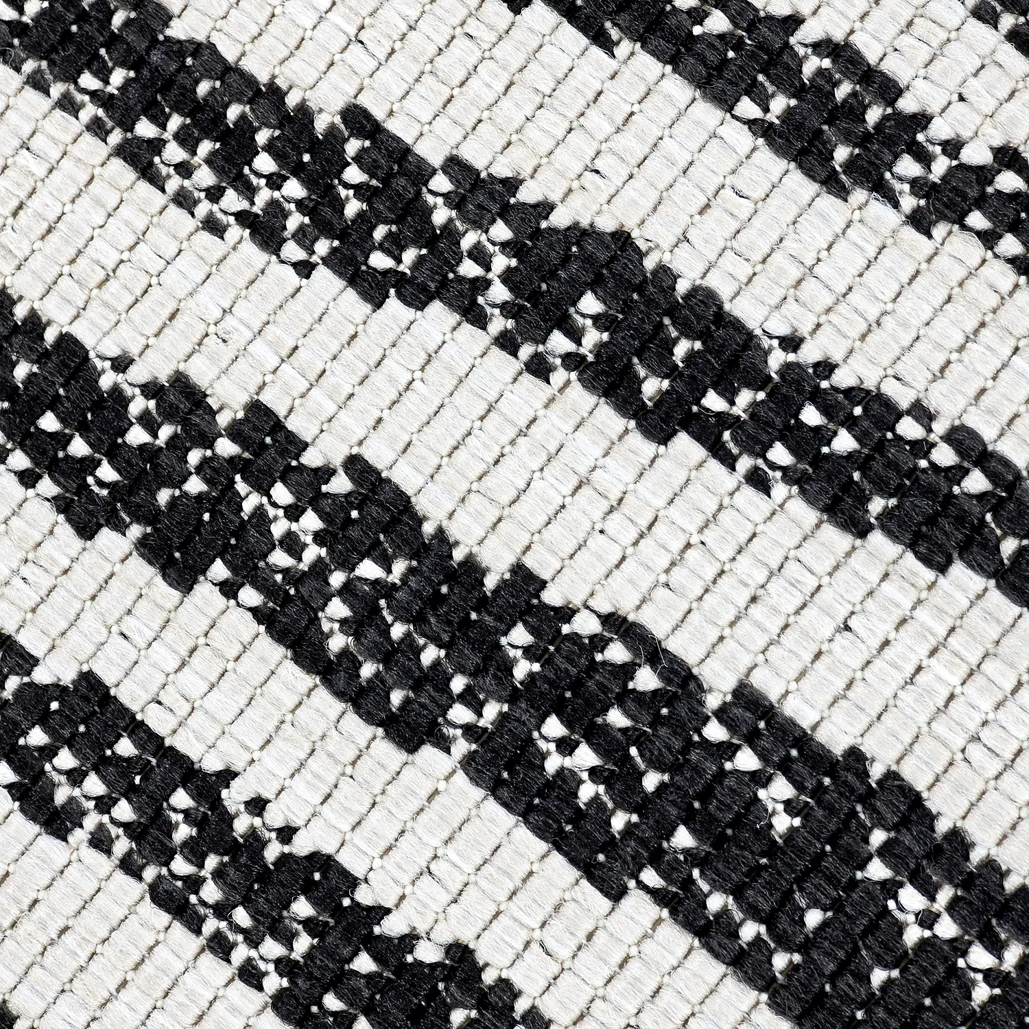 Tapete para interior e exterior - utomhusmatta - Vaura (preto/branco)