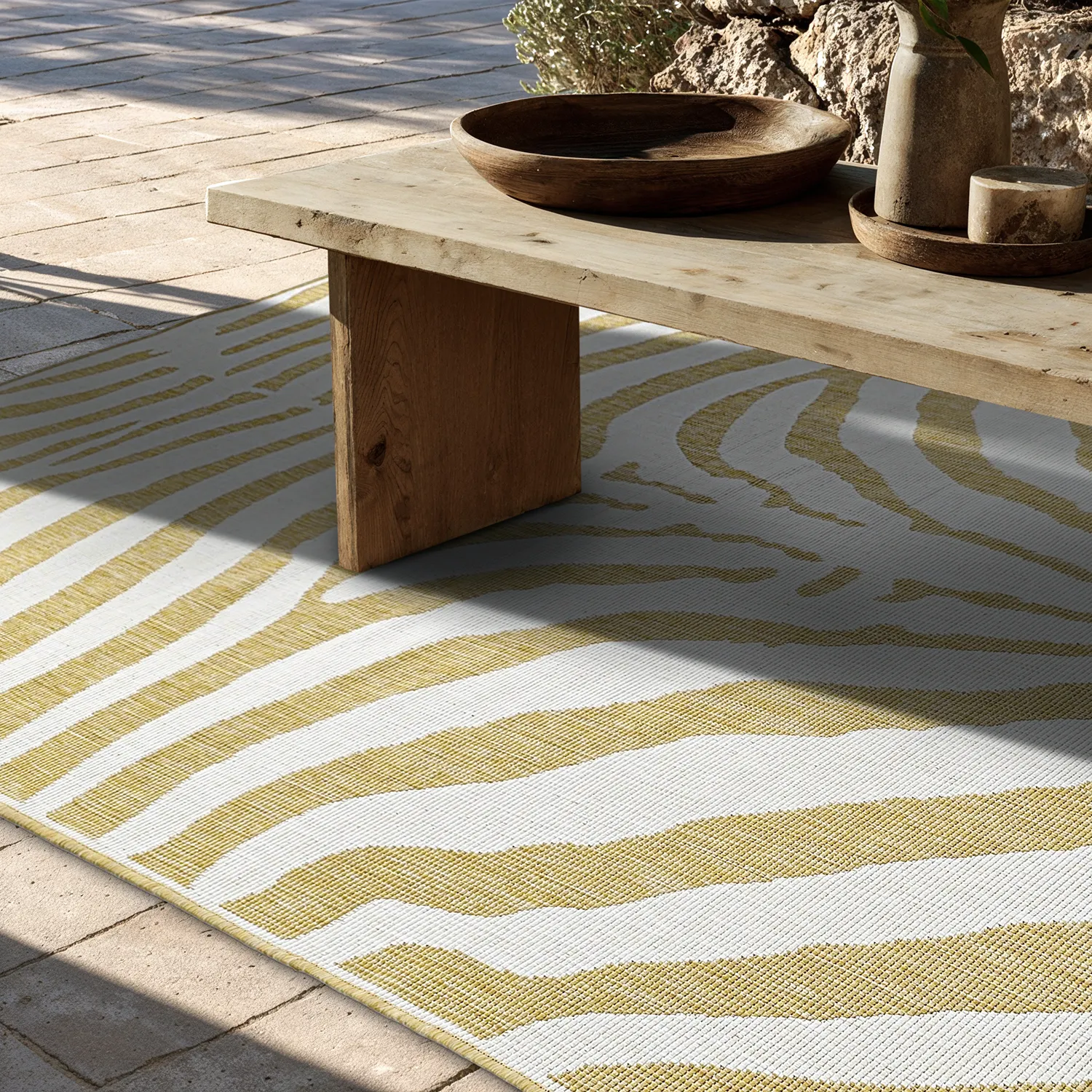 Tapete para interior e exterior - utomhusmatta - Winona (amarelo)