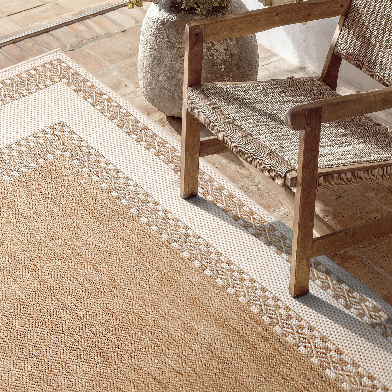 Tapete para interior e exterior - Sousse (marrom)