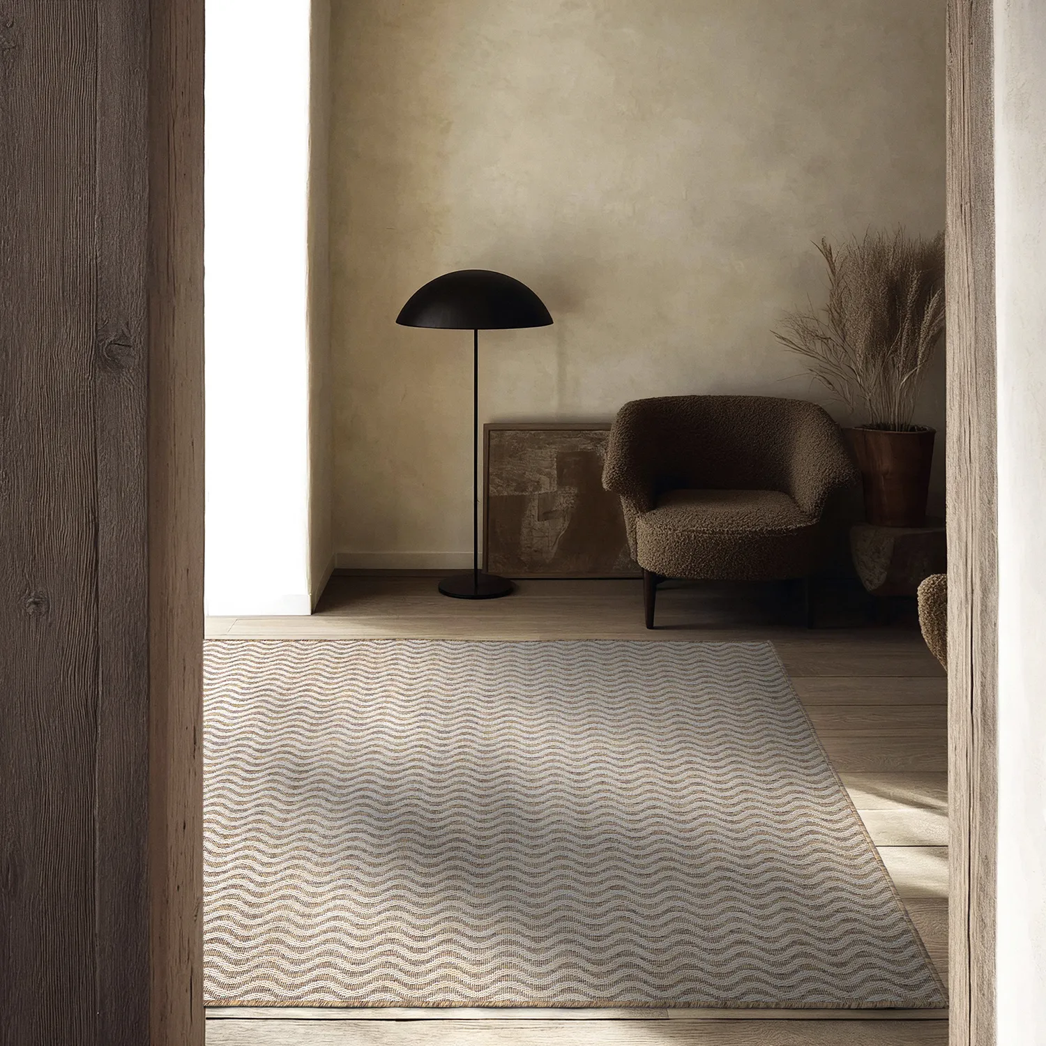 Tapete para interior e exterior - Tracino (marrom)
