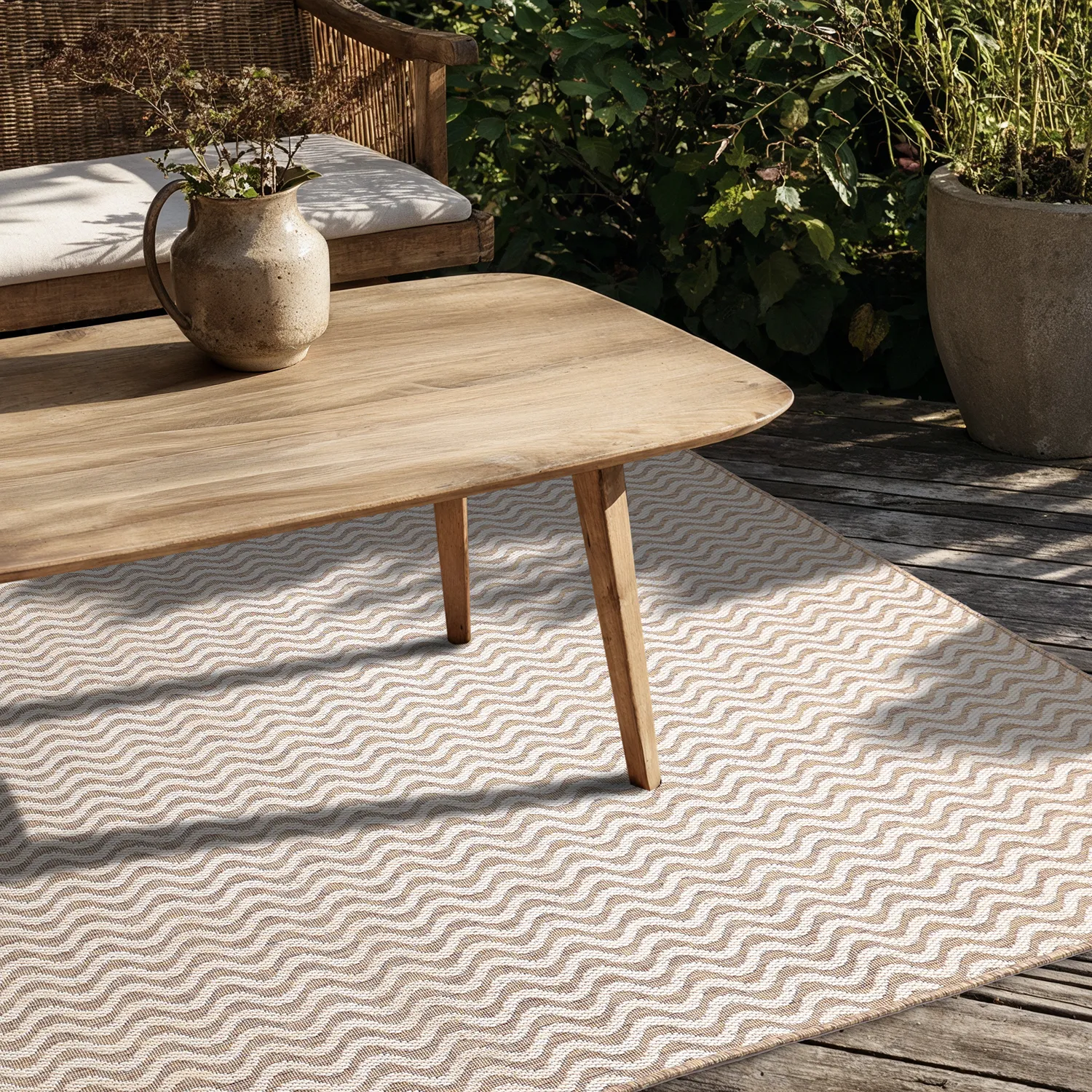 Tapete para interior e exterior - Tracino (marrom)