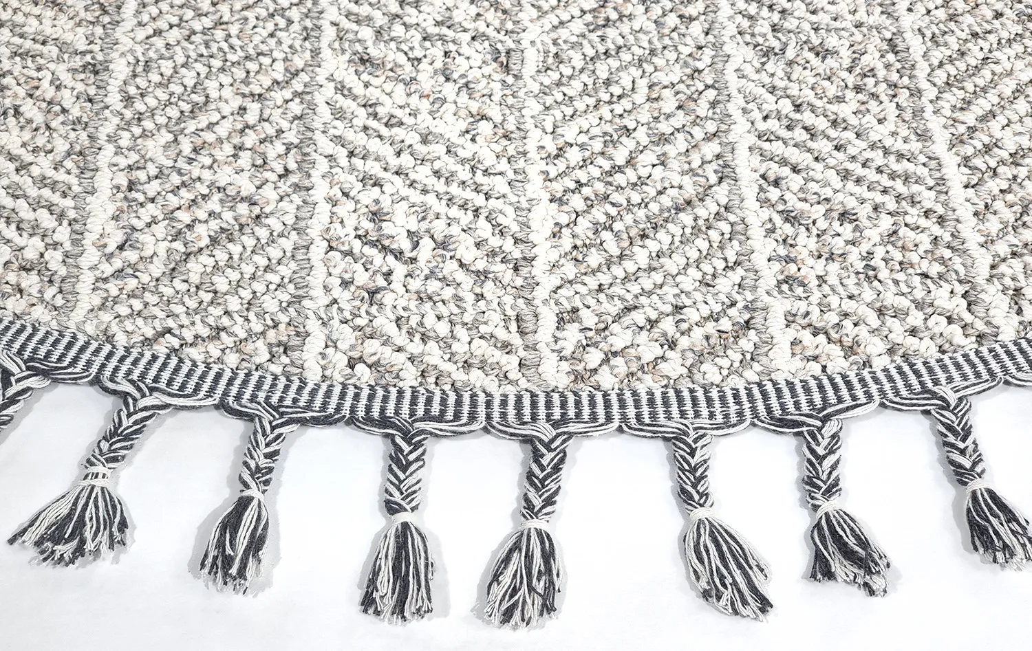 Tapete redondo - Indoor/Outdoor Francisco (cinza)