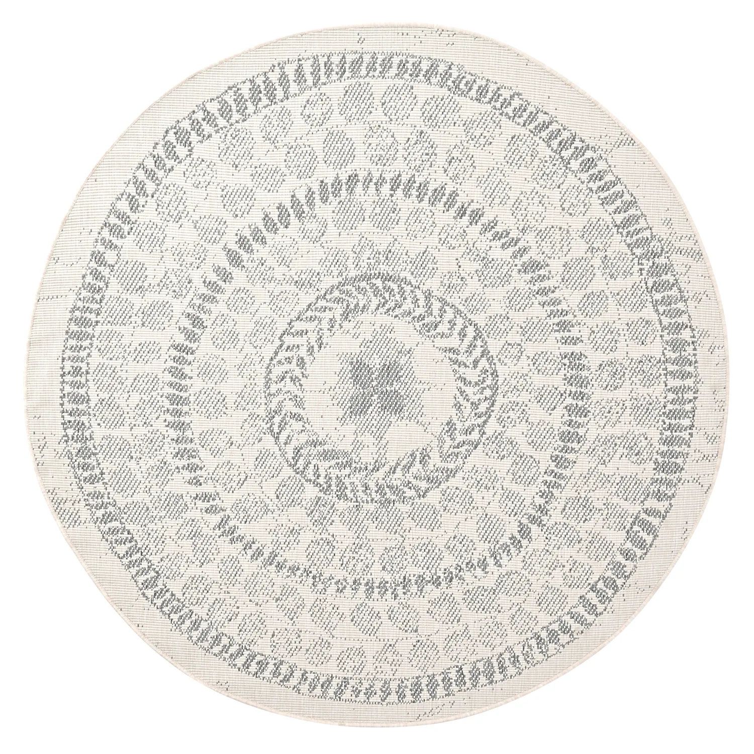 Tapete redondo - Indoor/Outdoor Malcolm (cinza)