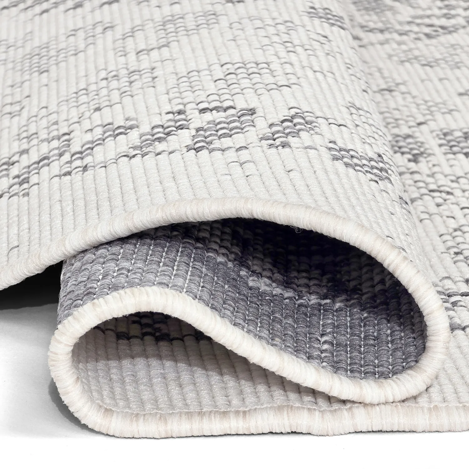 Tapete redondo - Indoor/Outdoor Malcolm (cinza)