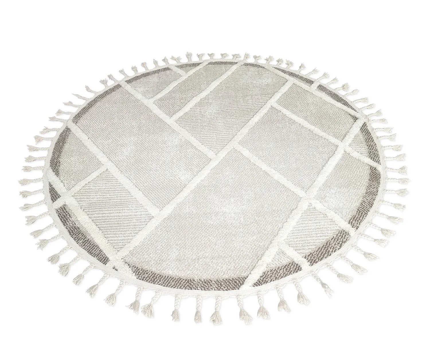 Tapete redondo - Boston (bege)