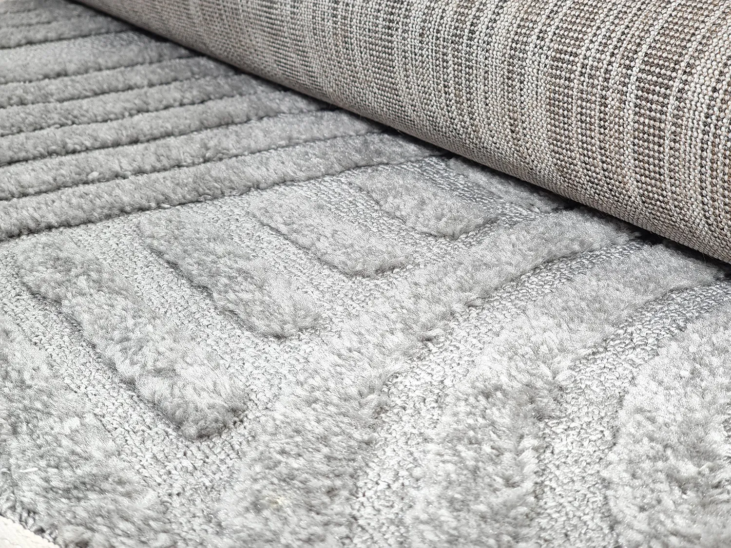 Tapete redondo - Campbell (cinza)