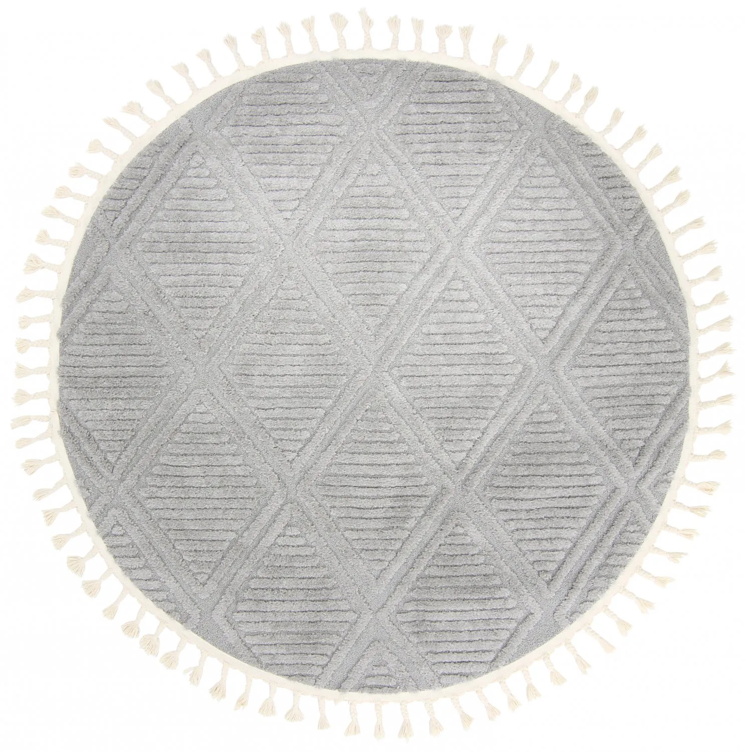 Tapete redondo - Dover (cinza)