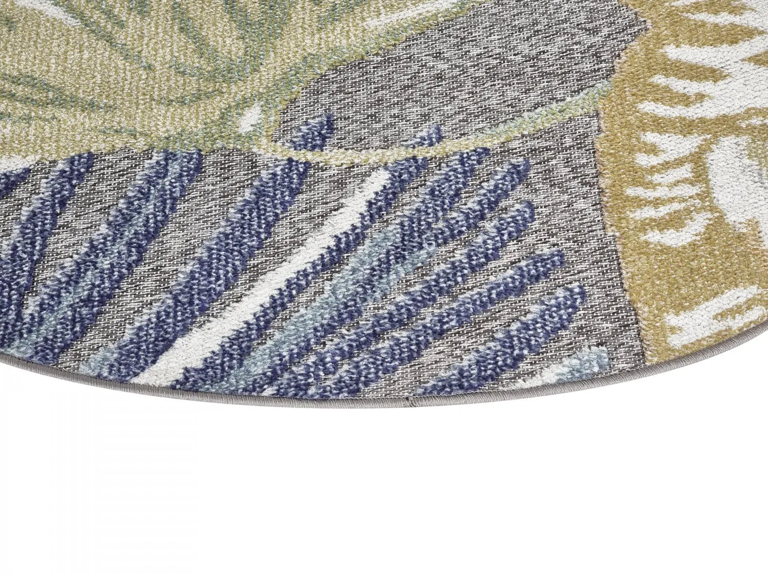 Tapete redondo - Indoor/Outdoor Havana (azul escuro/multi)