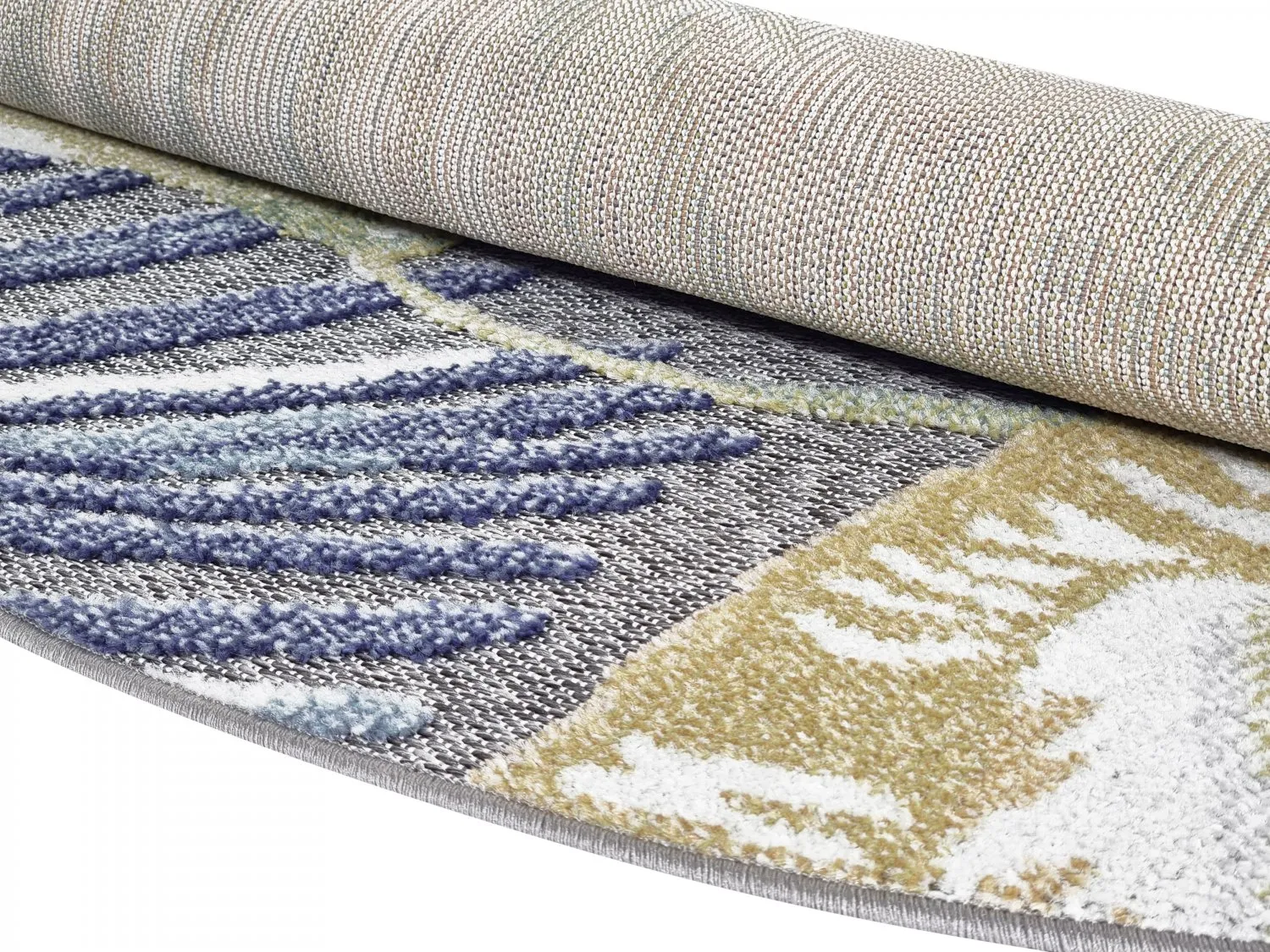 Tapete redondo - Indoor/Outdoor Havana (azul escuro/multi)