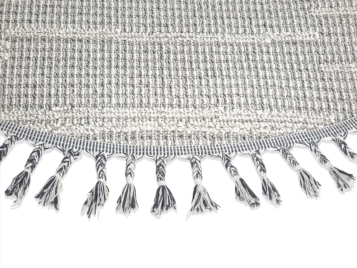 Tapete redondo - Indoor/Outdoor Paz (cinza)