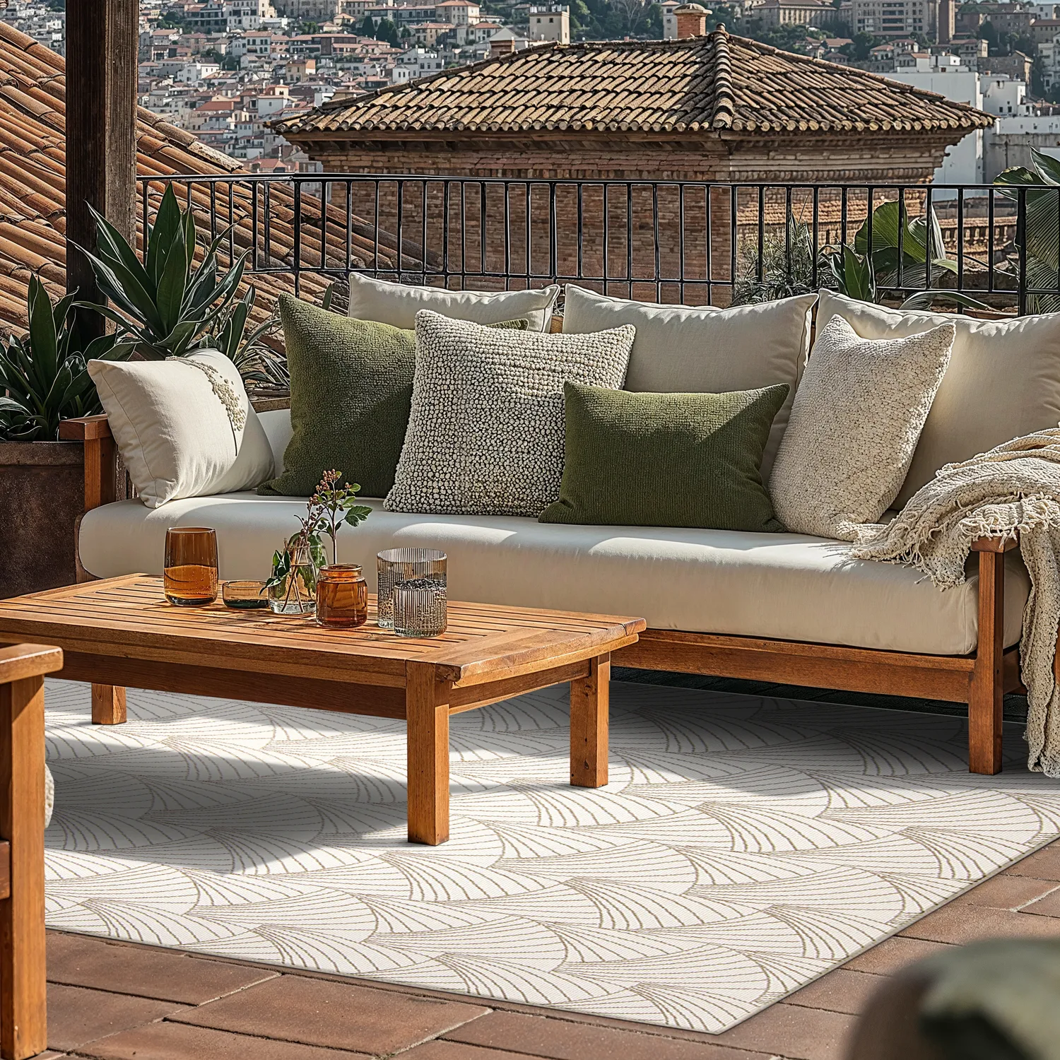 Tapete para interior e exterior - Beau (bege)