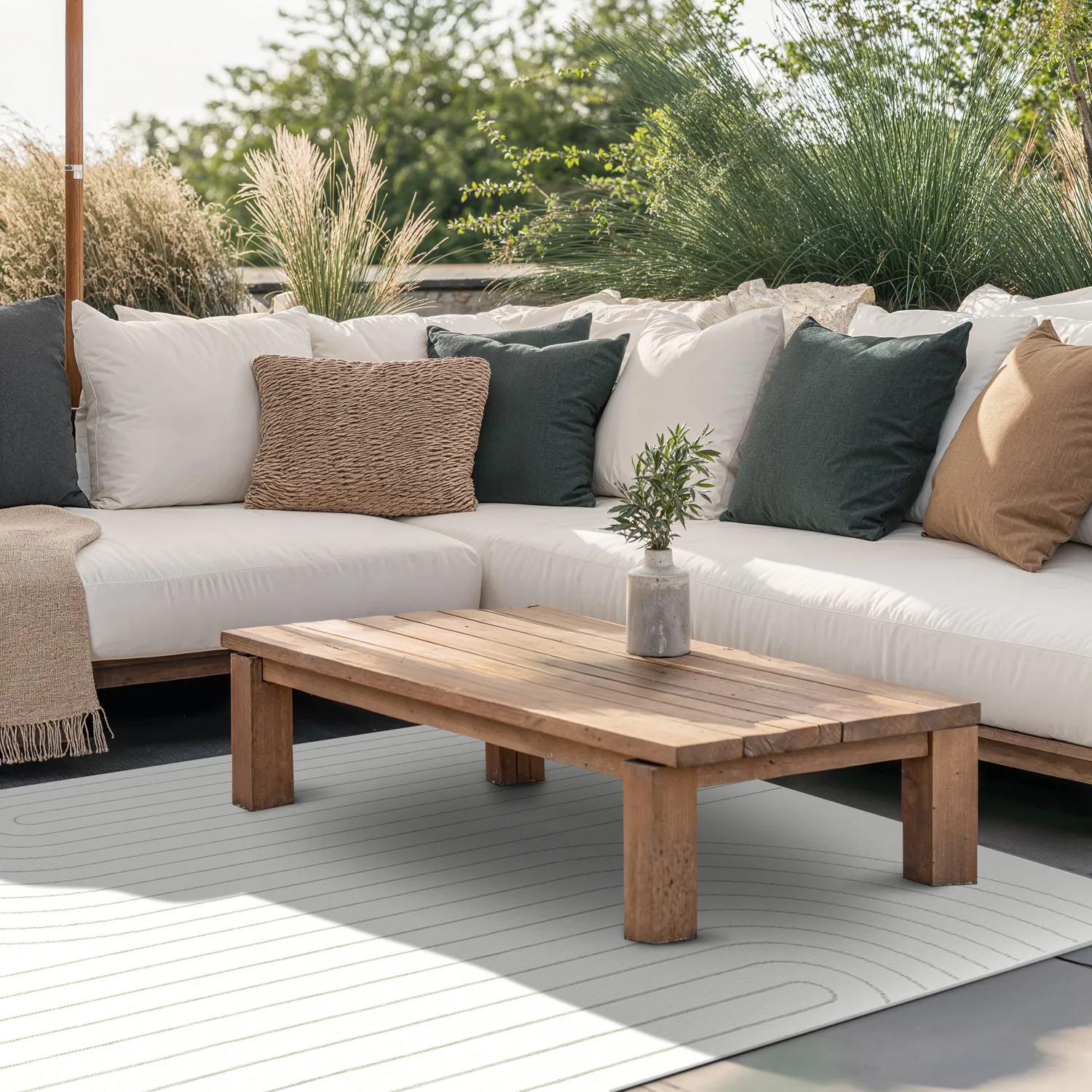 Tapete para interior e exterior - Gordo (cinza)