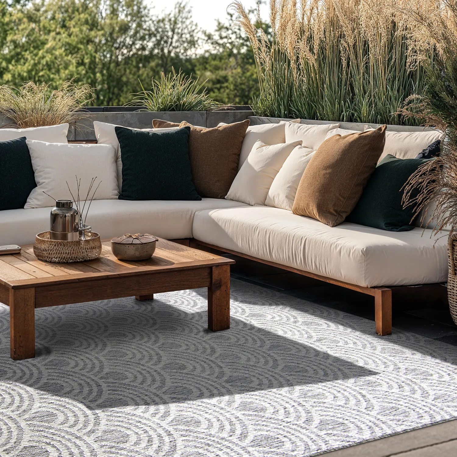 Tapete para interior e exterior - Odin (cinza)