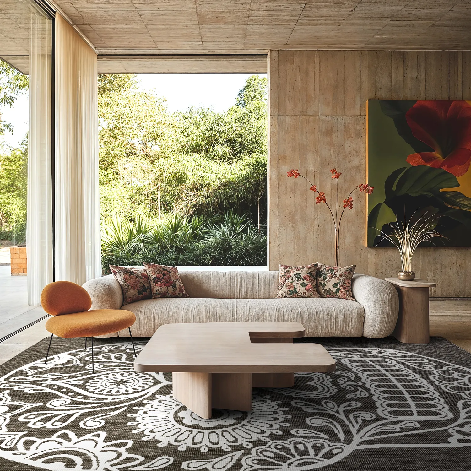 Tapete para interior e exterior - Raylan (preto)