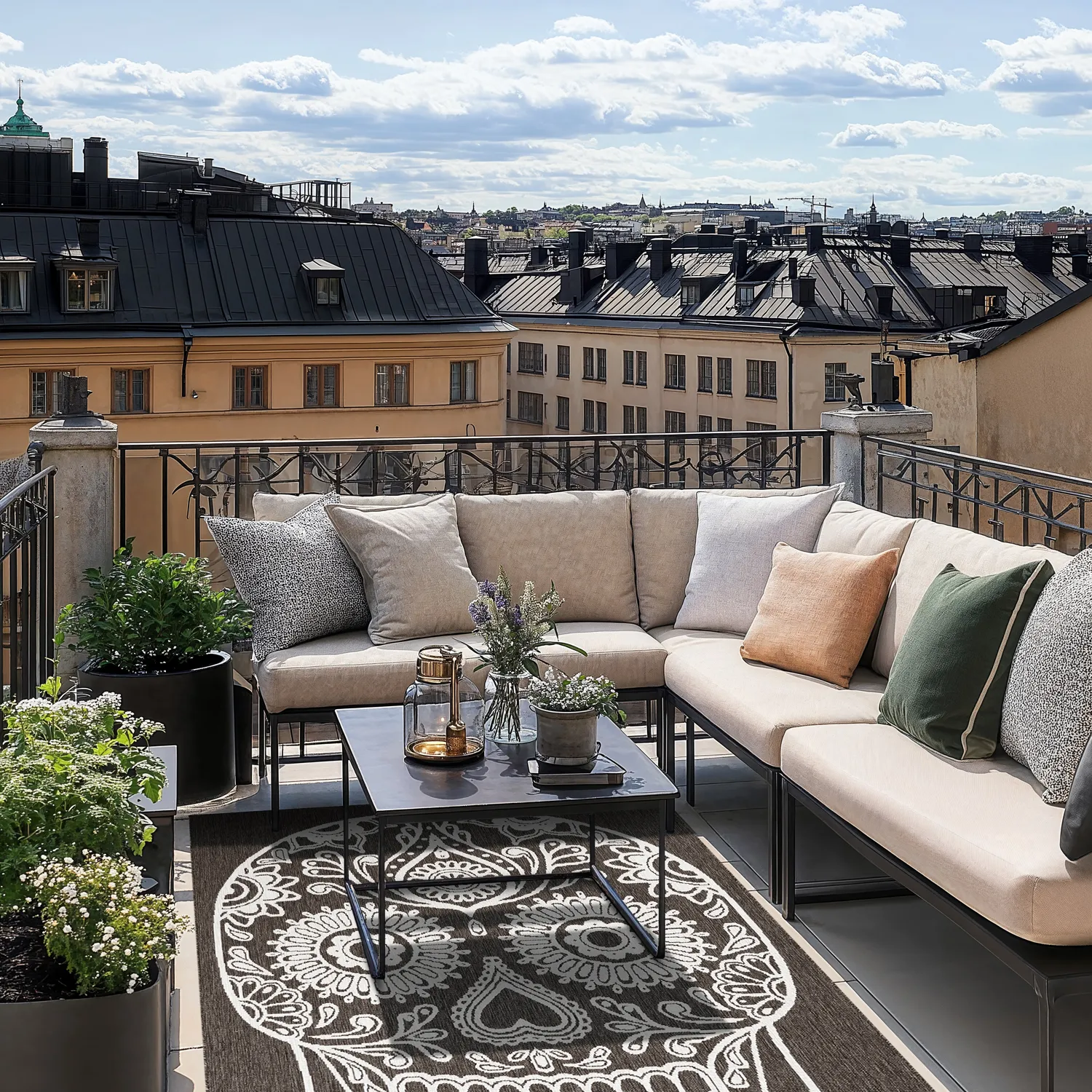 Tapete para interior e exterior - Raylan (preto)