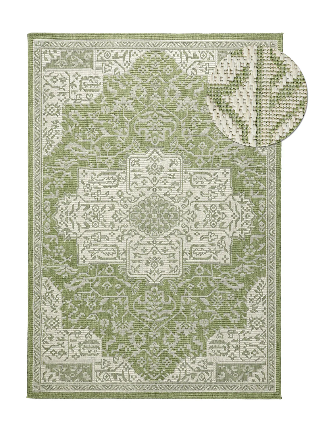 Tapete para interior e exterior - Dhamar (verde)