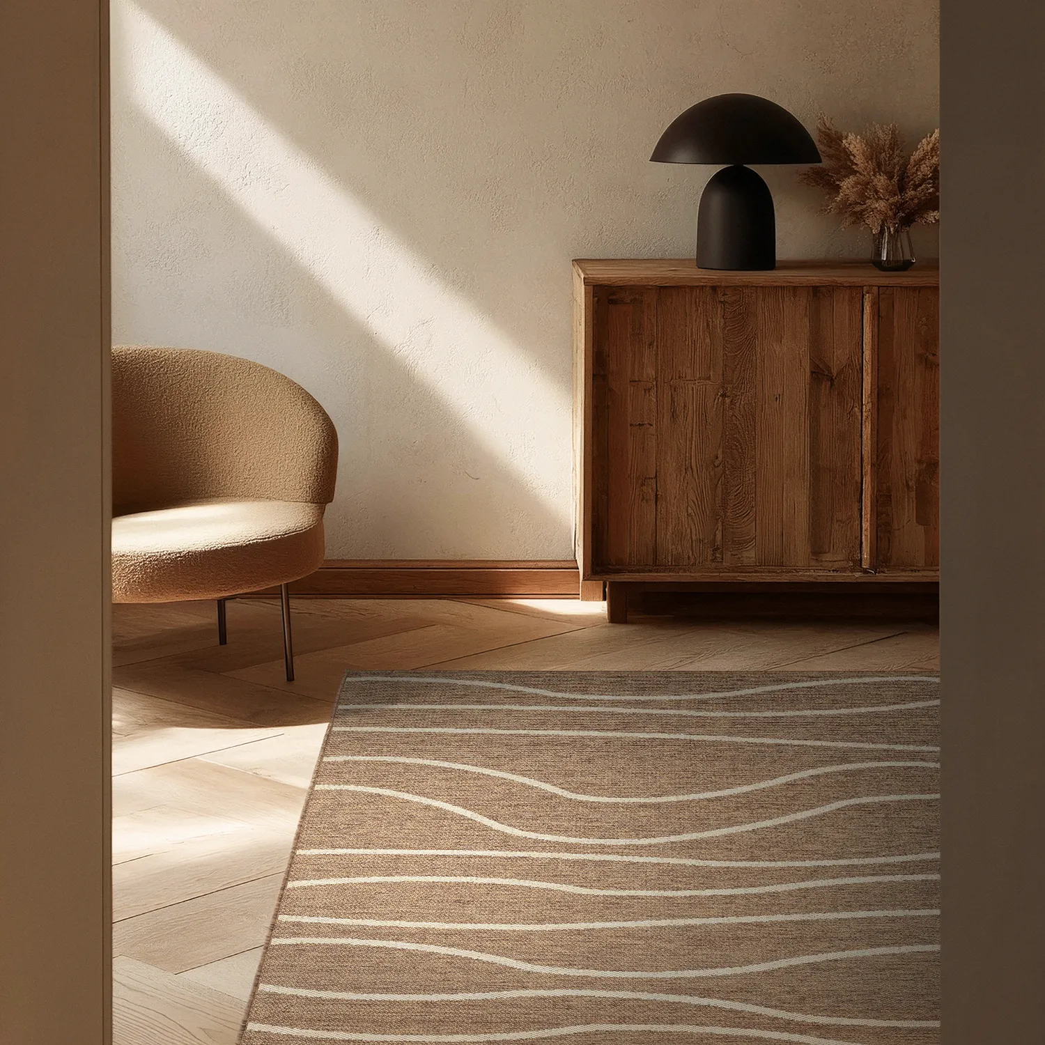 Tapete para interior e exterior - Djerba (marrom)