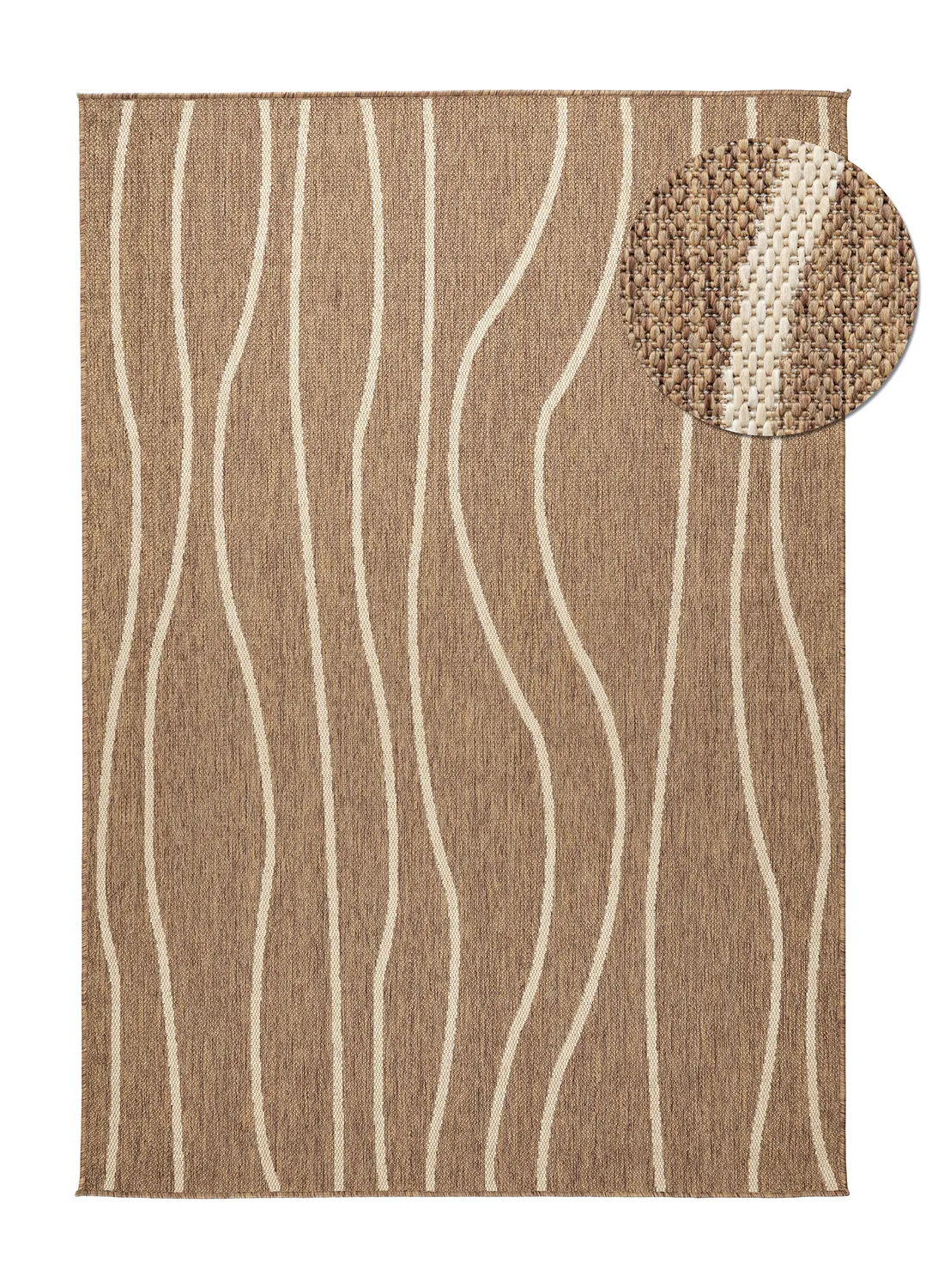 Tapete para interior e exterior - Djerba (marrom)