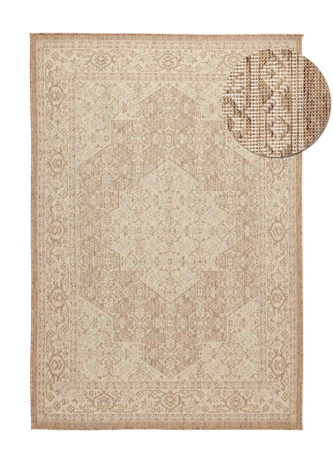 Tapete para interior e exterior - Mekele (marrom)