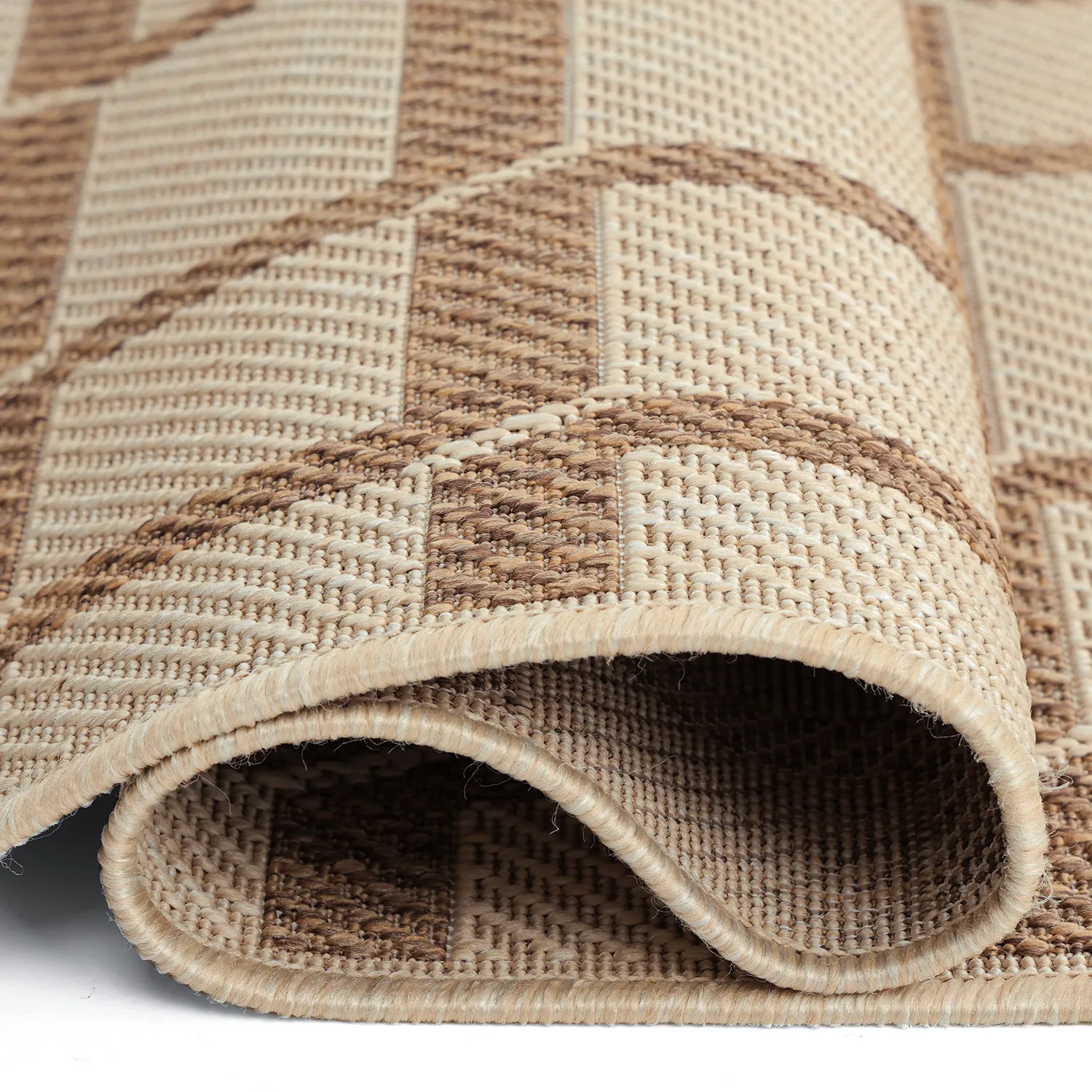 Tapete para interior e exterior - Nicosia (marrom)