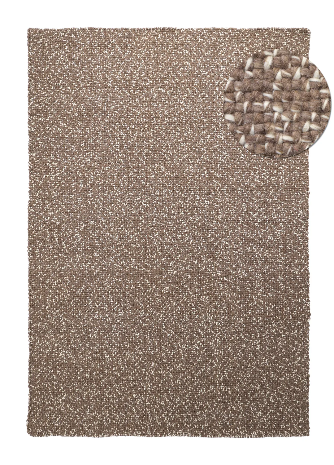 Tapete para interior e exterior - Orta Wool Look (marrom)