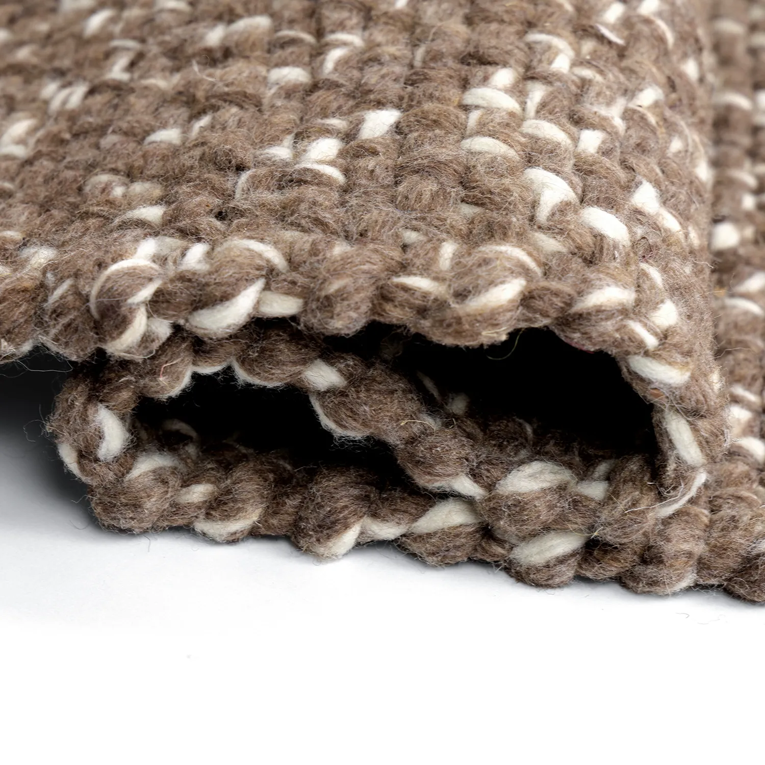 Tapete para interior e exterior - Orta Wool Look (marrom)