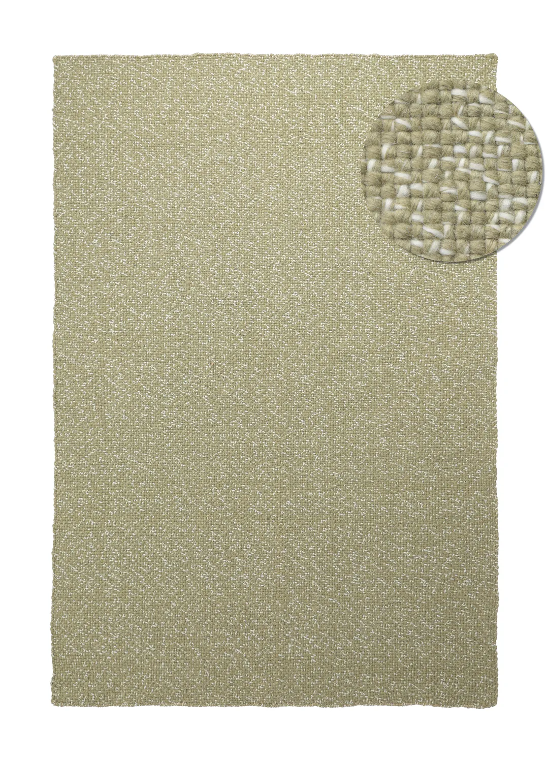 Tapete para interior e exterior - Orta Wool Look (verde musgo)