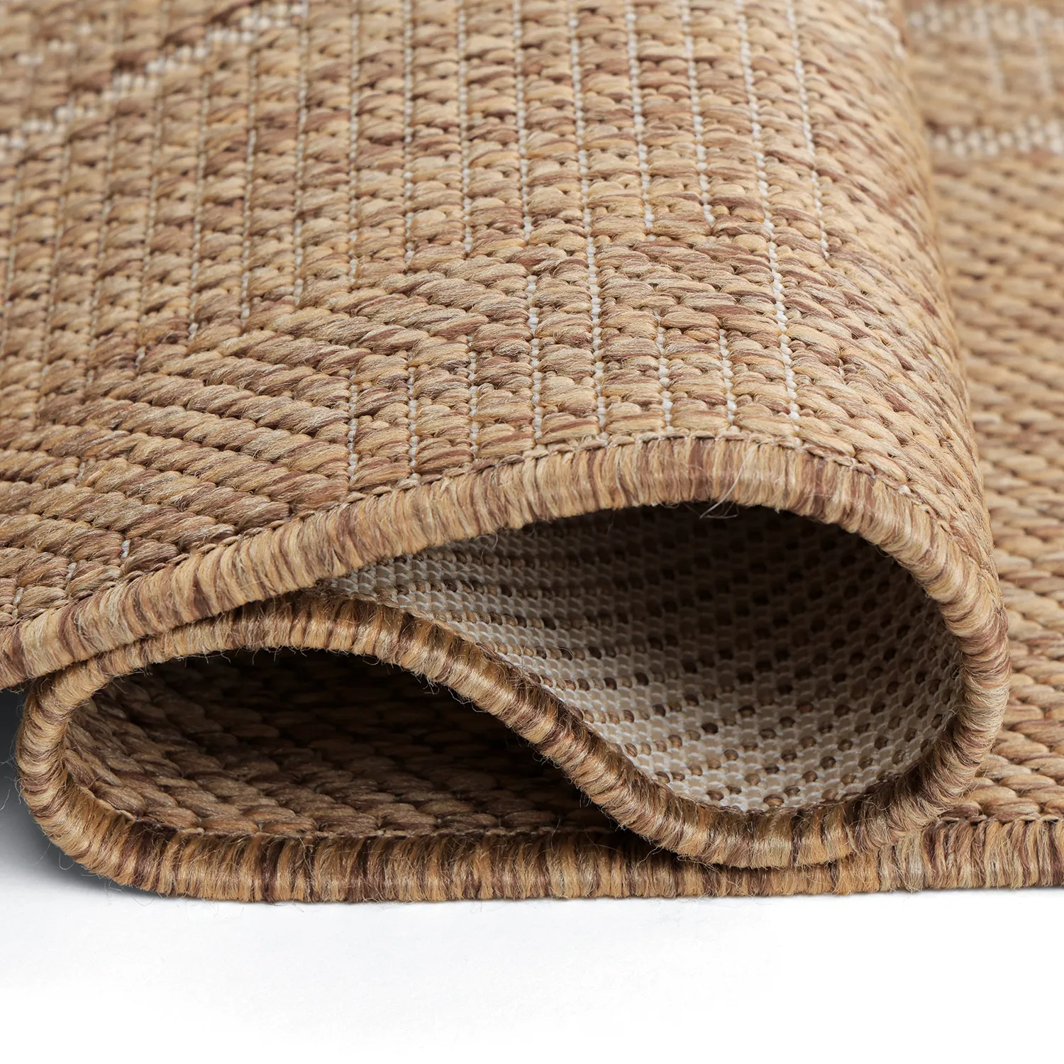 Tapete para interior e exterior - Ragusa (marrom/creme)