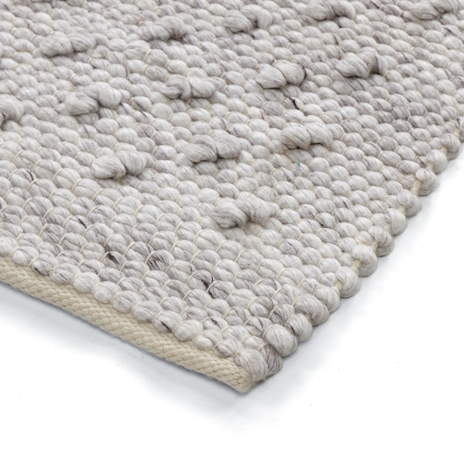 Tapete para interior e exterior - Todi Wool Look (cinza/bege)
