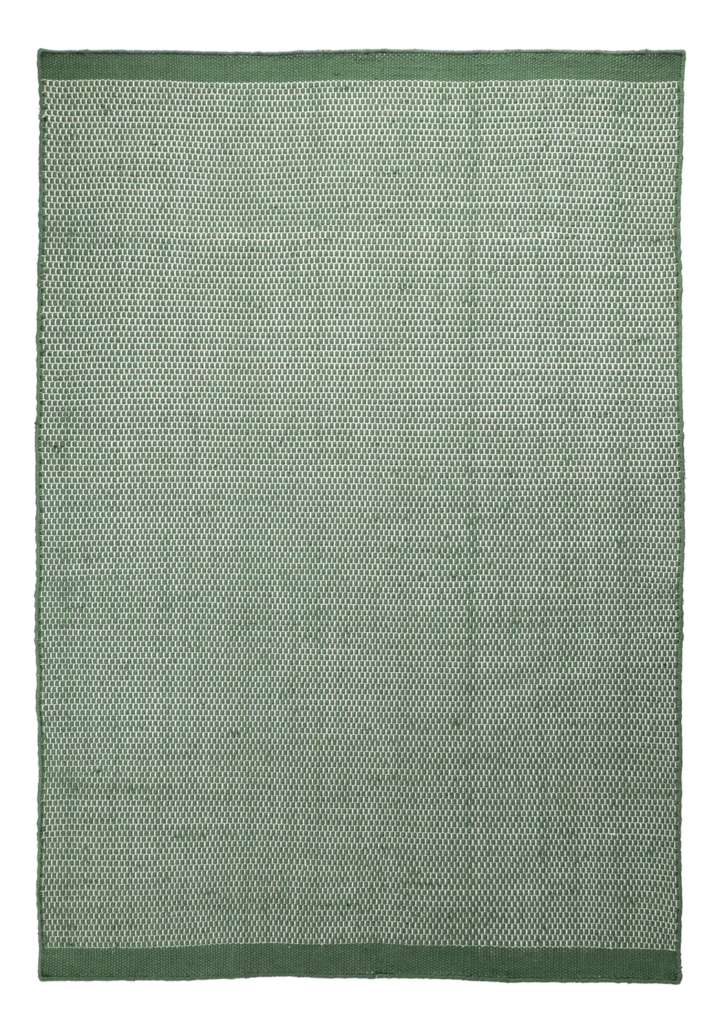 Tapete para interior e exterior - Coastal Wool Look (verde/branco)