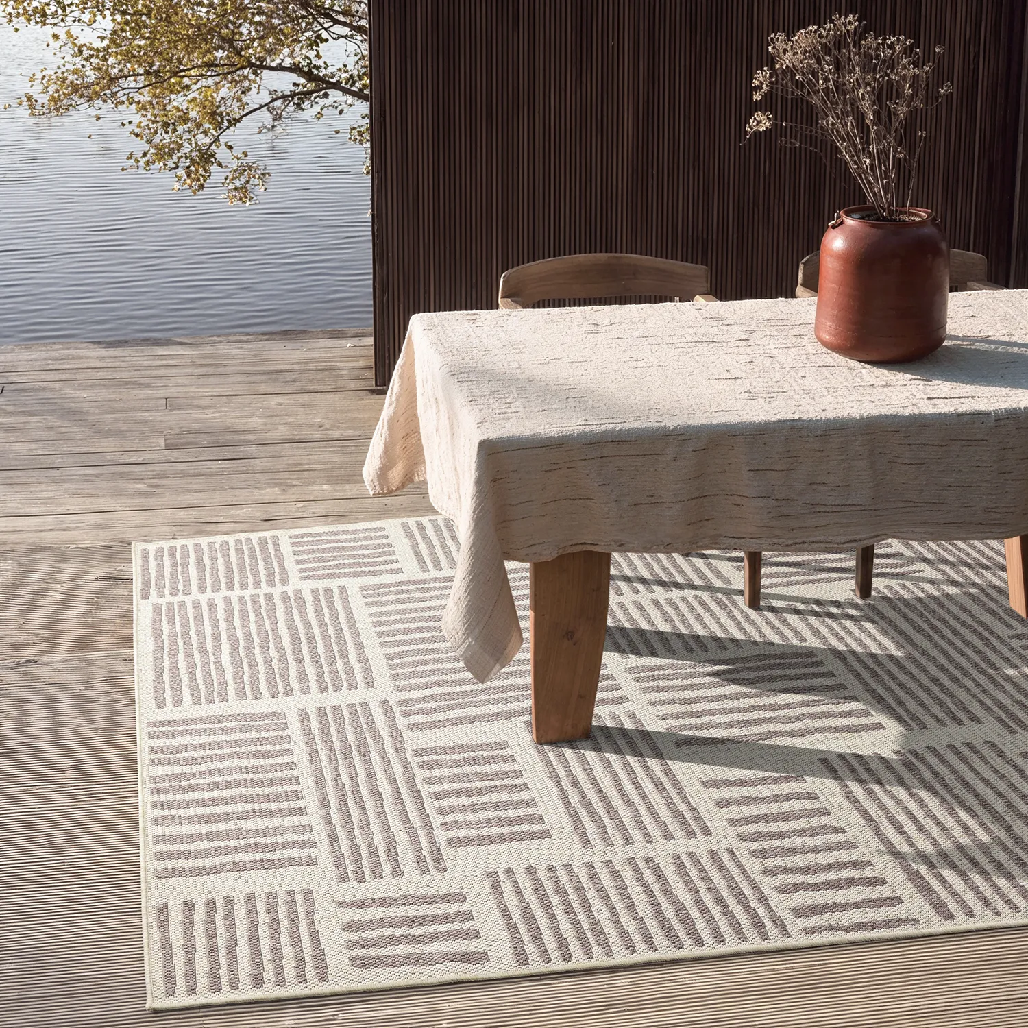 Tapete para interior e exterior - Cordoba (taupe)