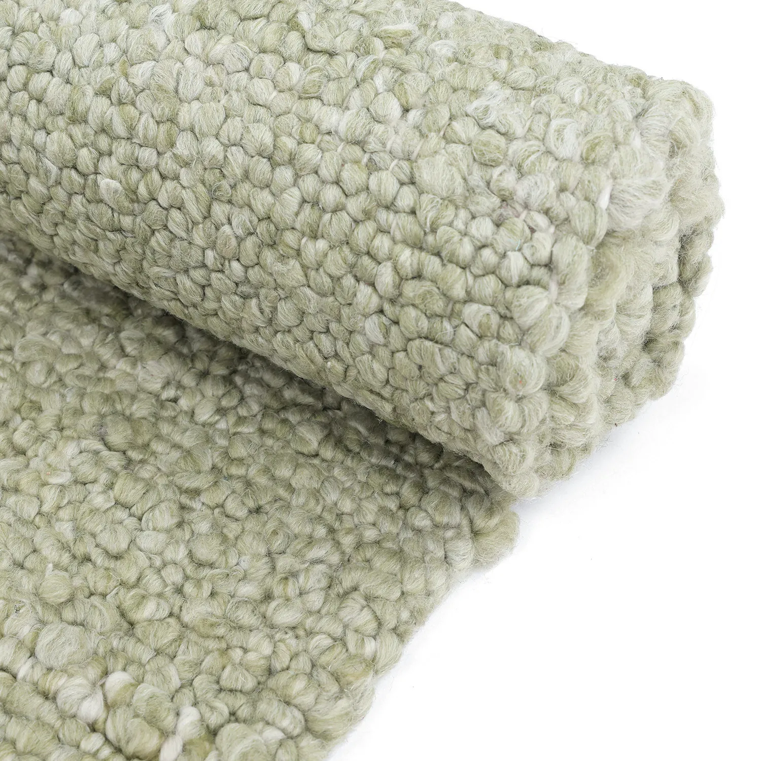 Tapete para interior e exterior - Milford Wool Look (verde)
