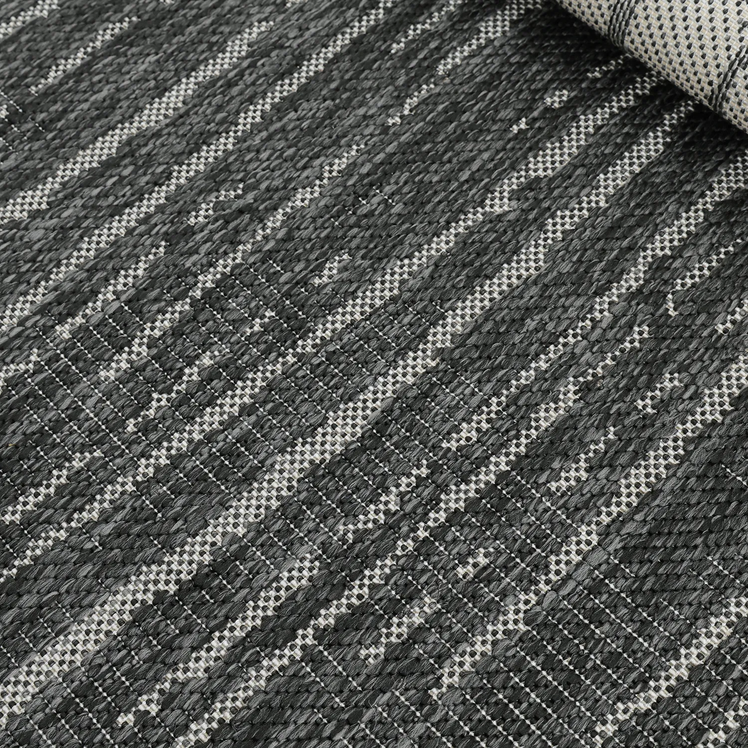 Tapete para interior e exterior - Ragusa (preto/creme)